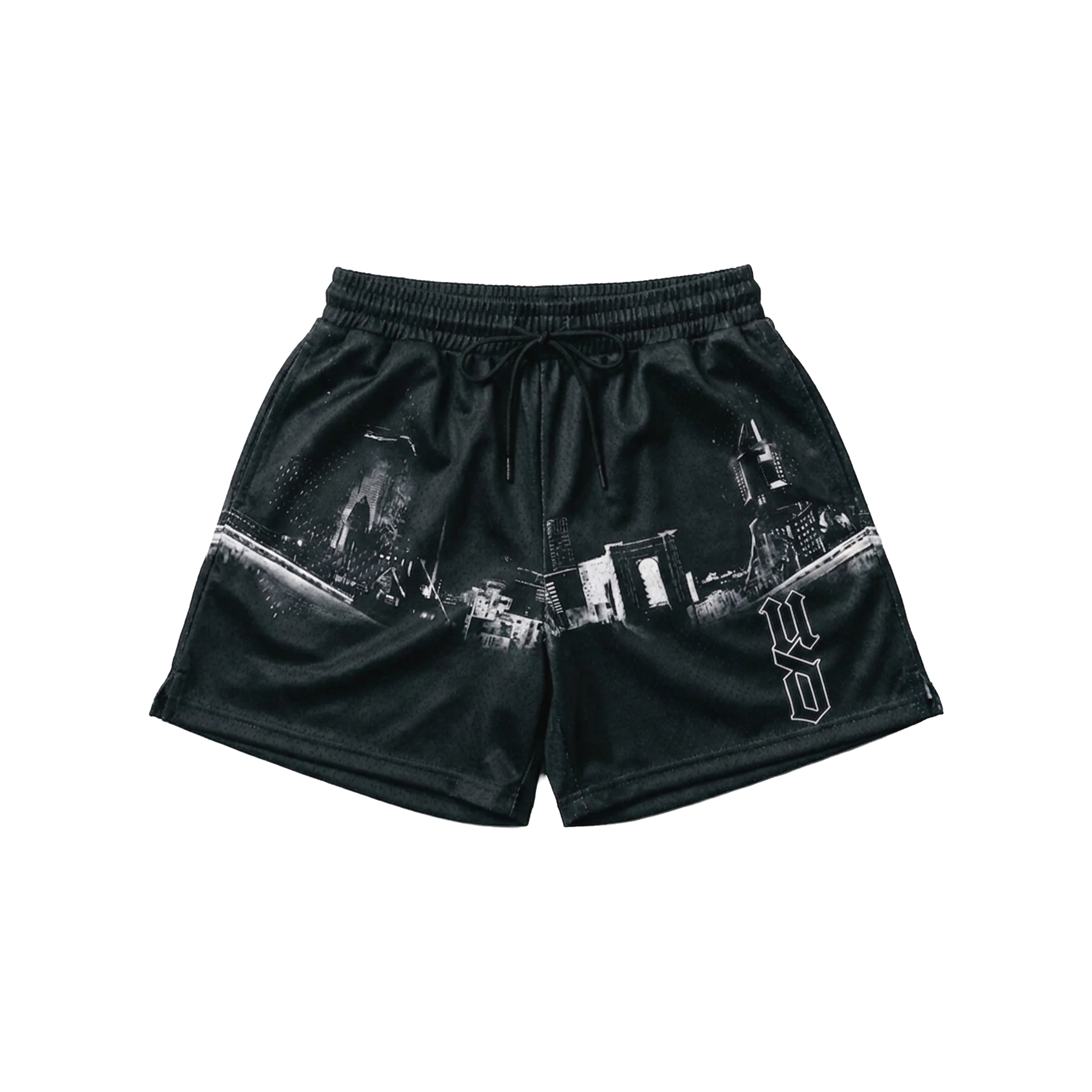 CITY SKYLINE MESH SHORTS