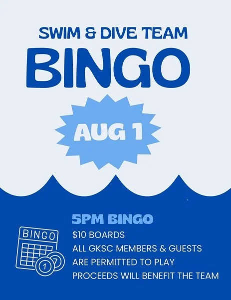 BINGO Swim & Dive Team Fundraiser