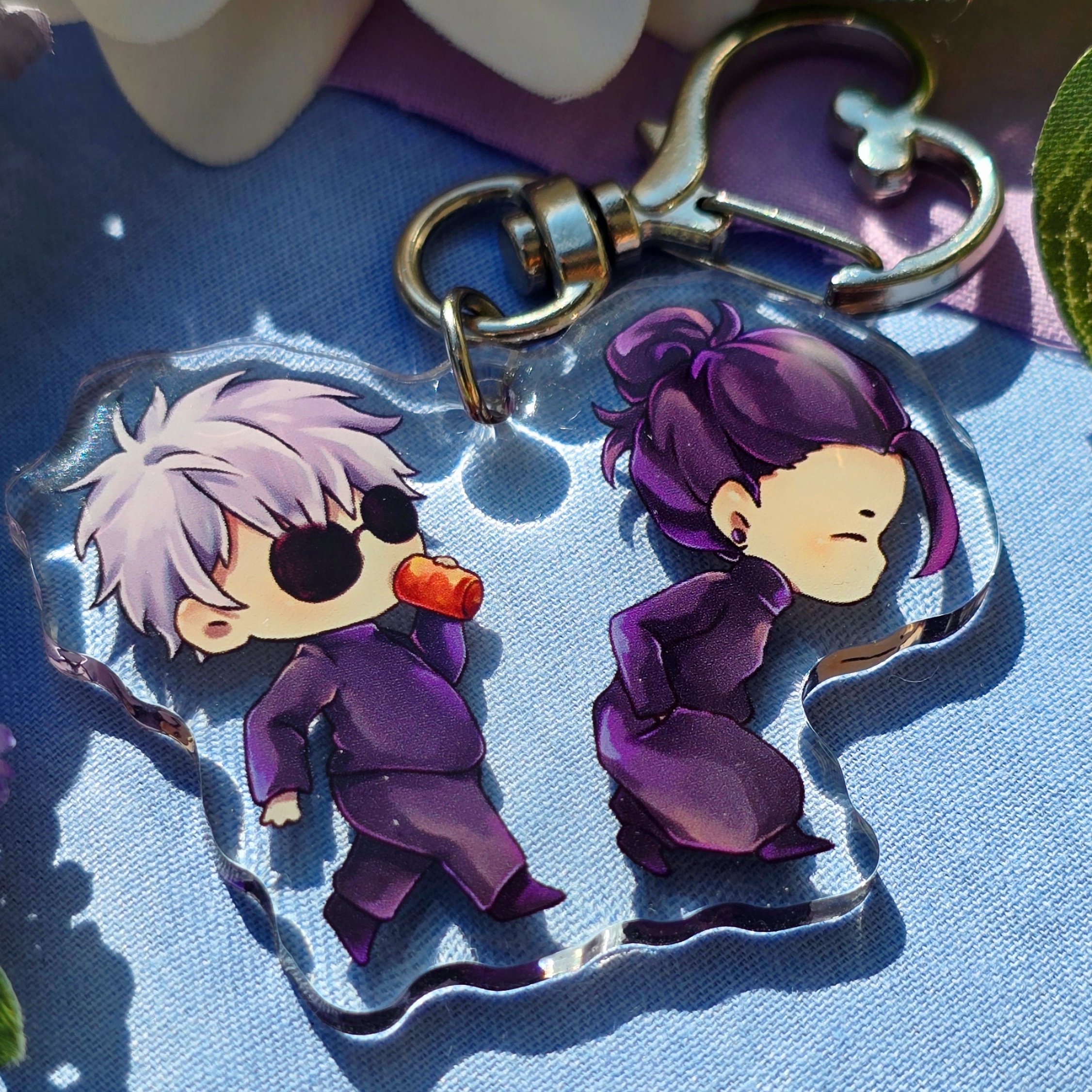 Gojo and Geto Weird Walk Keychain