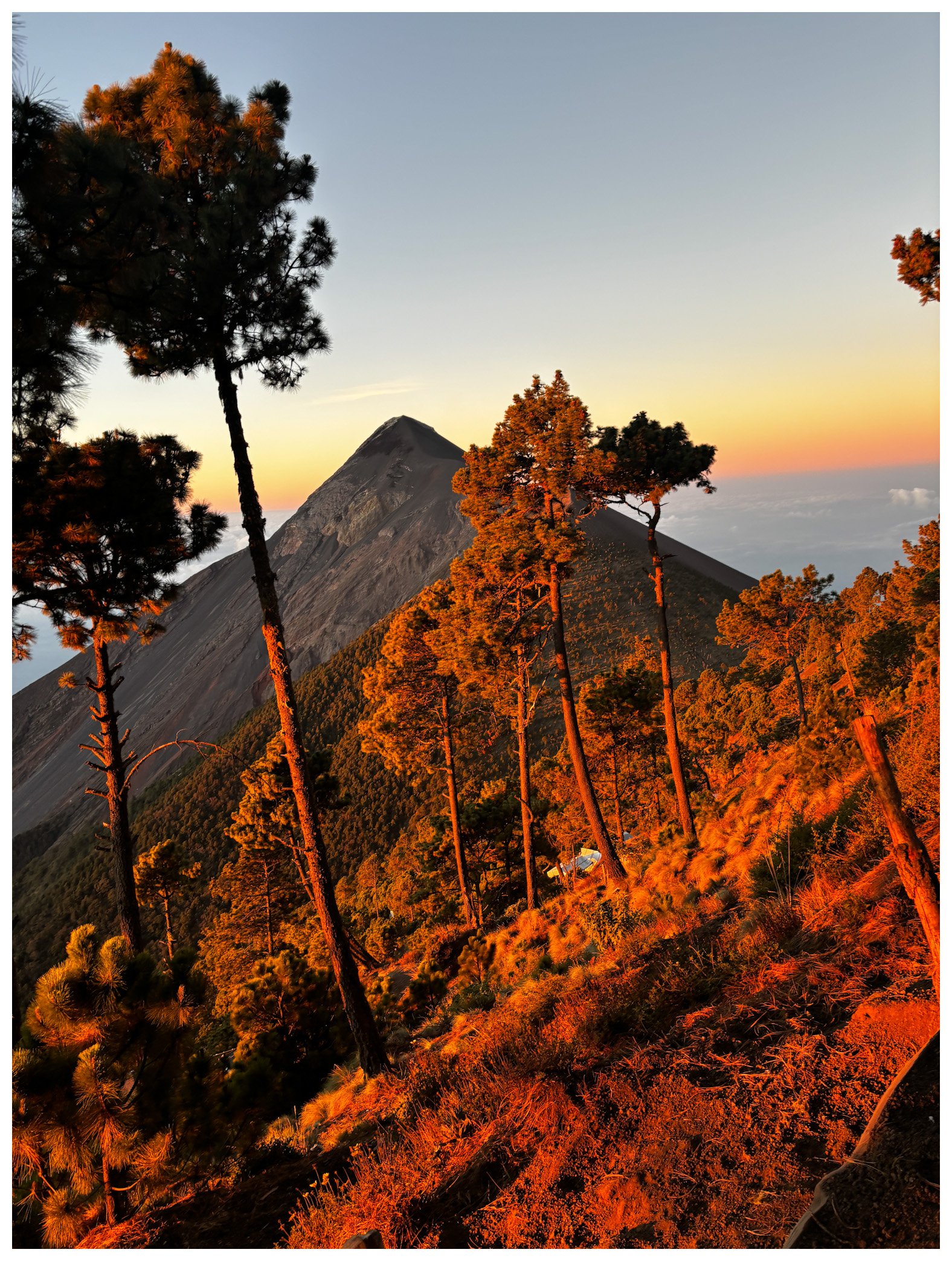 Volvan Acatenago camp site: Guatemala