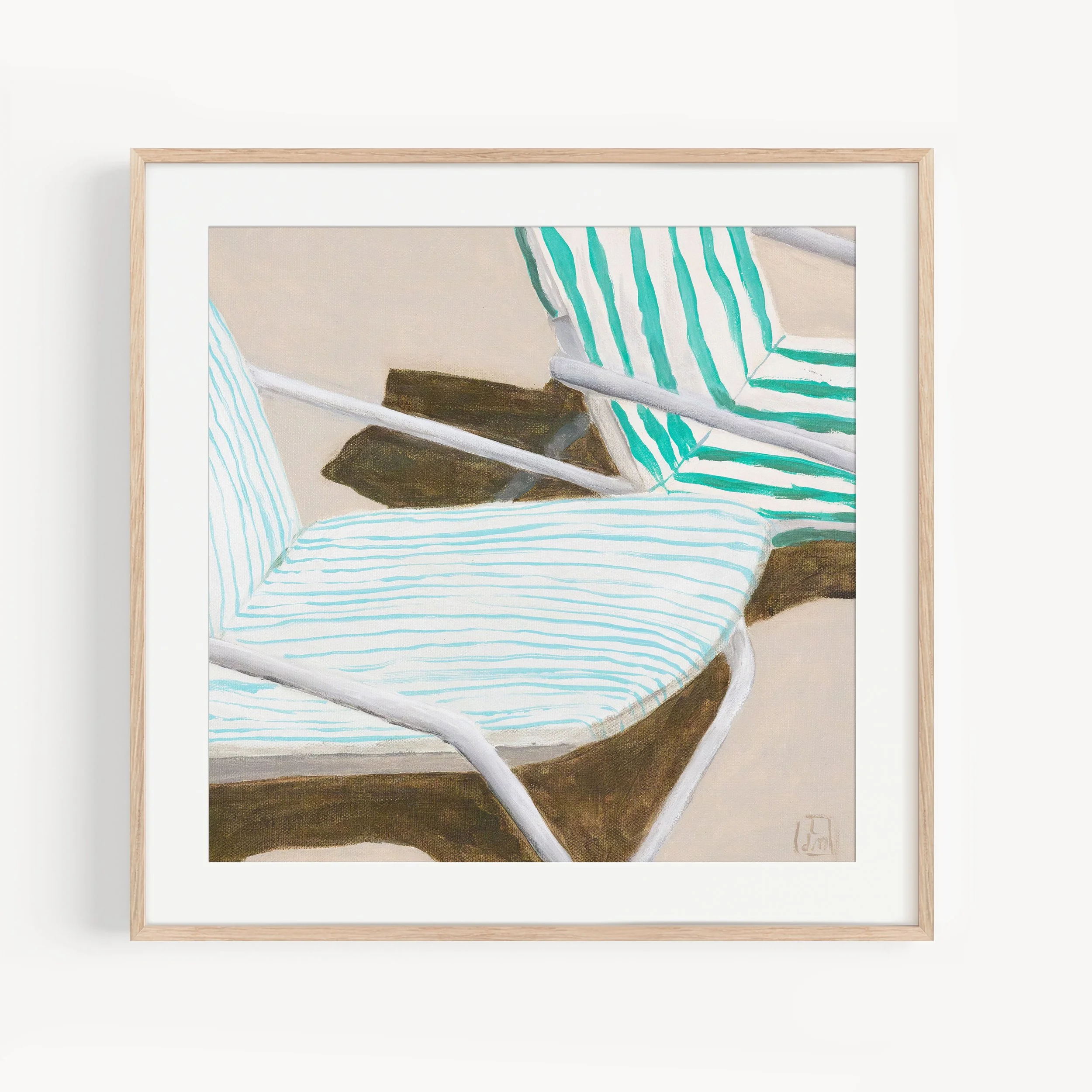 Beach Grid 5 Print