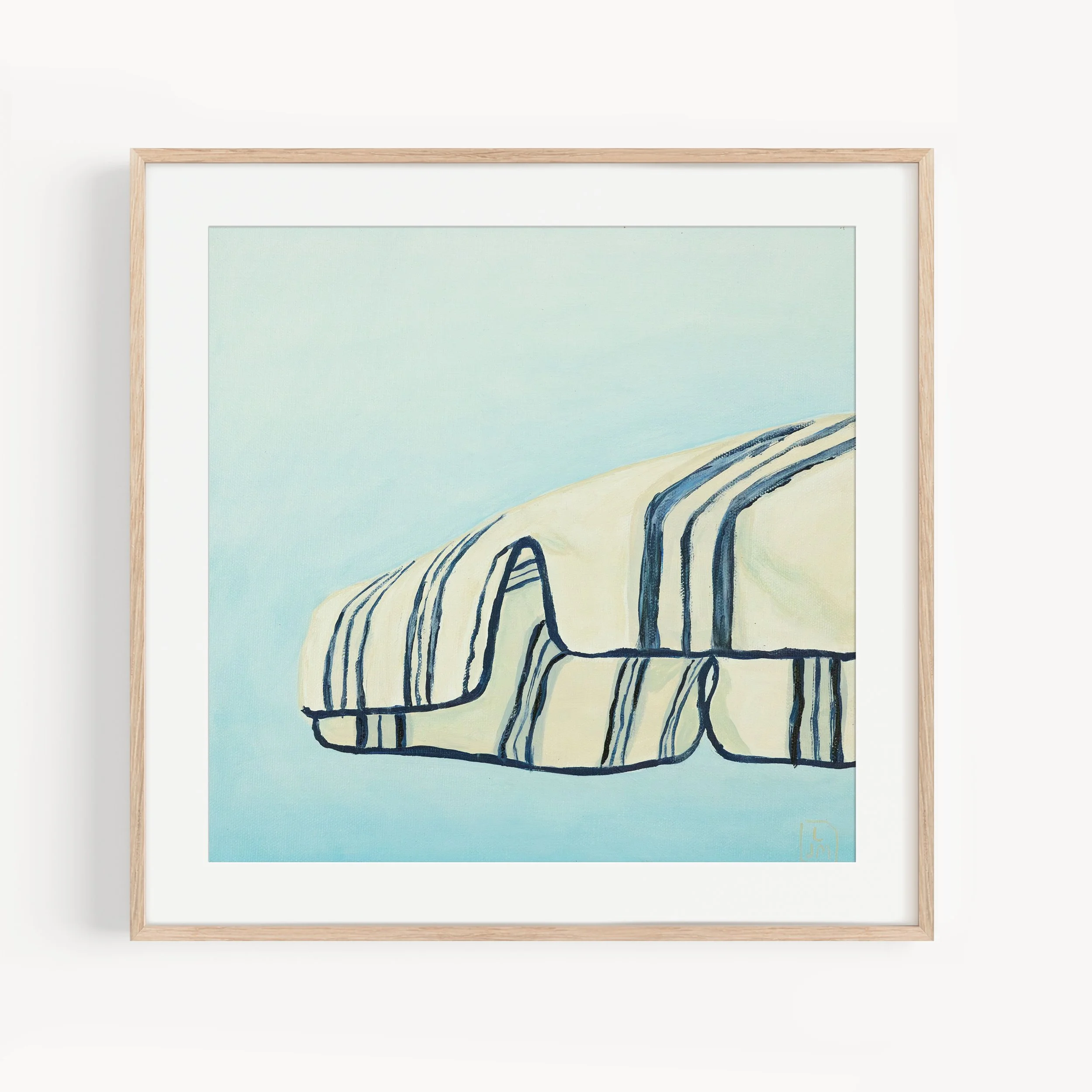 Beach Grid 9 Print