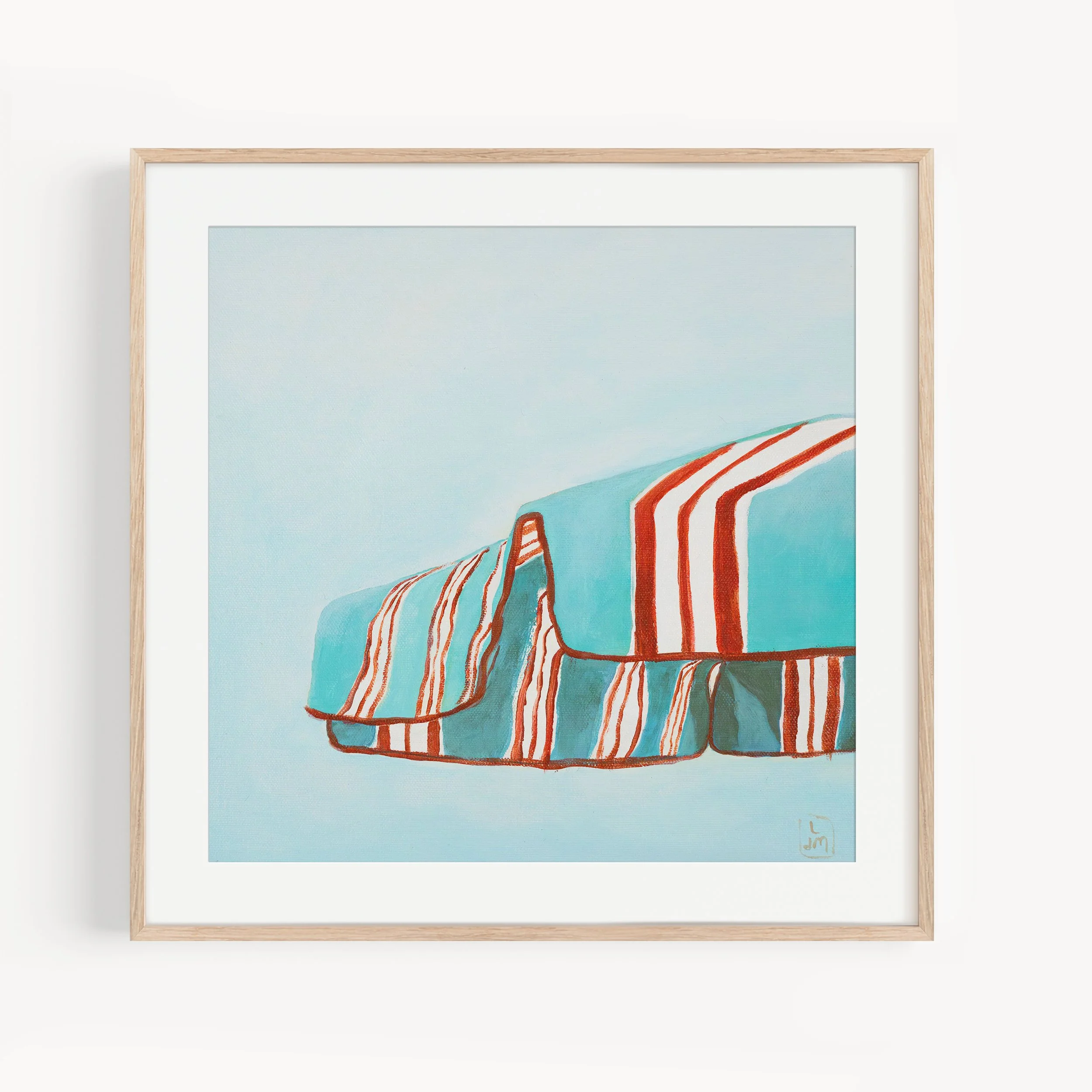 Beach Grid 4 Print