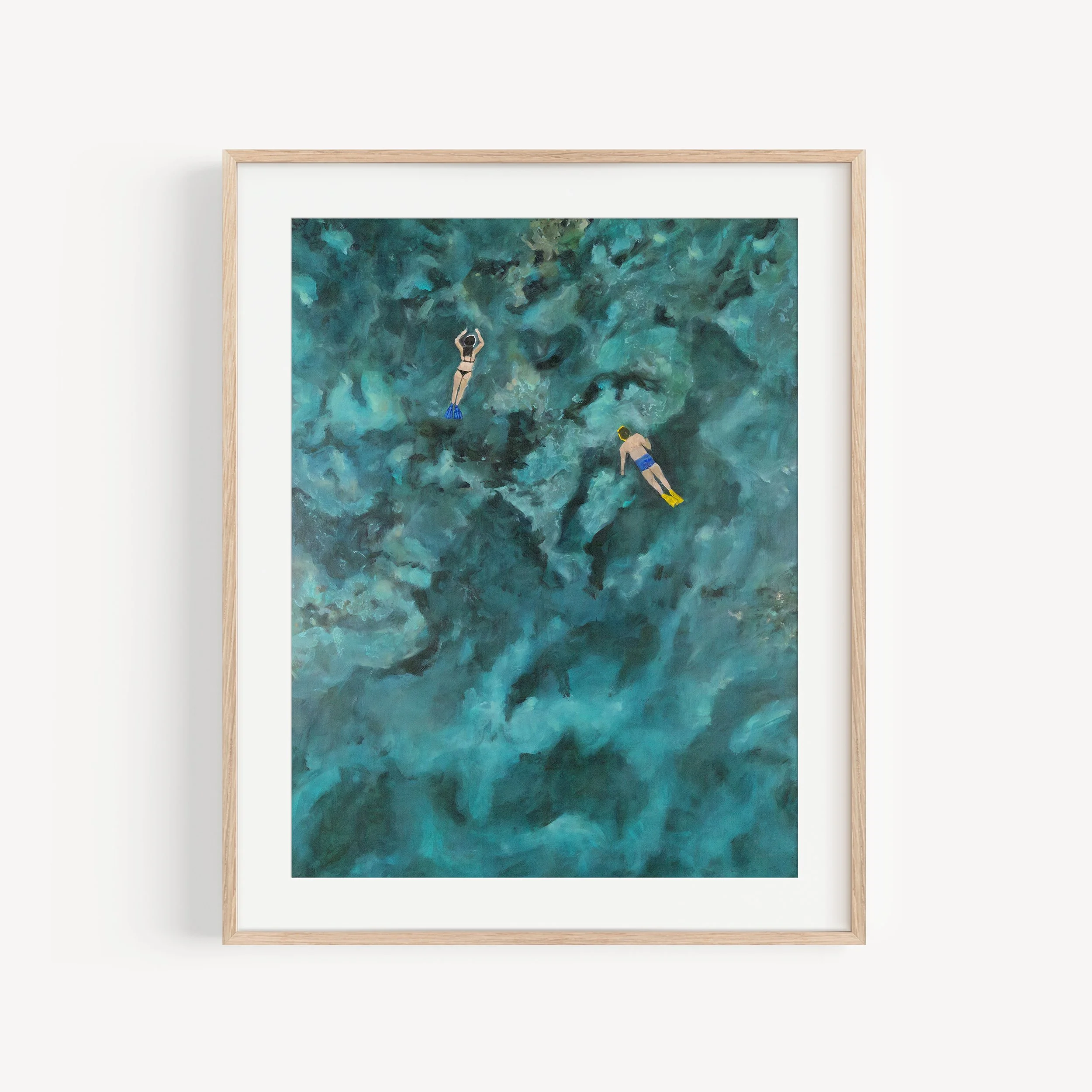 In Motion On The Ocean Print