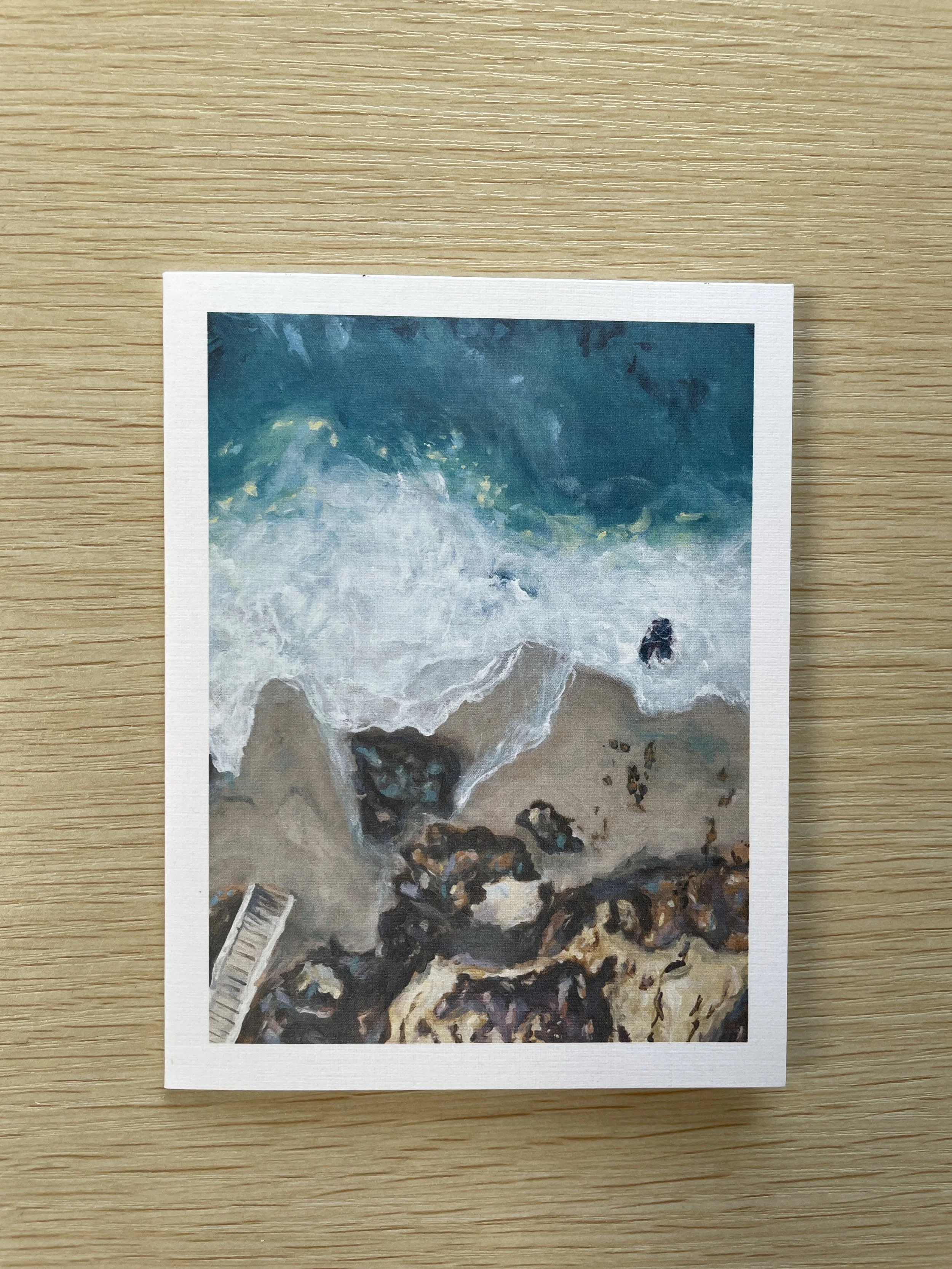 Santa Barbara Steps Greeting Card