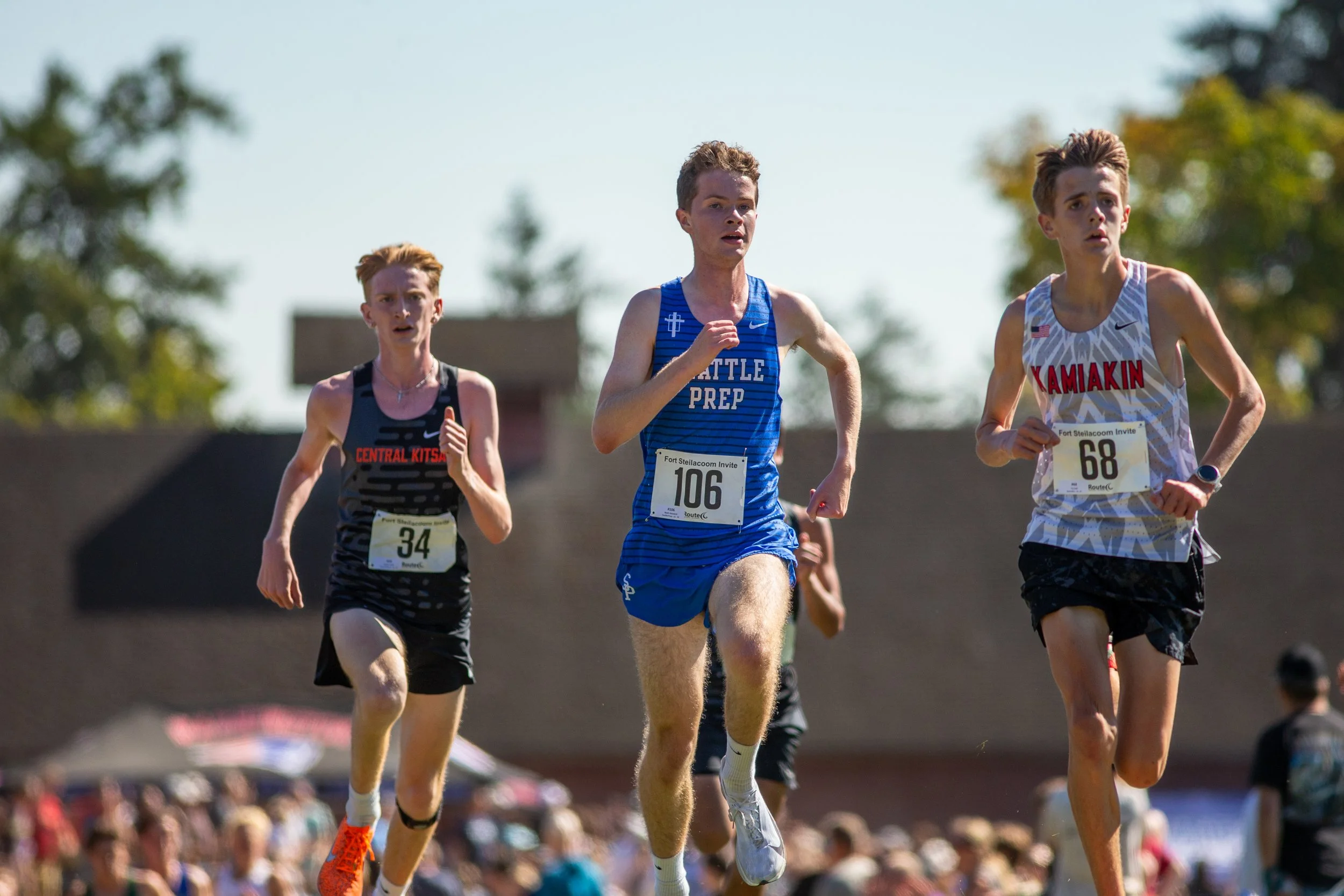 Ethan Huff (Central Kitsap), Nash Howard (Seattle Prep), and Ty Judi (Kamiakin)