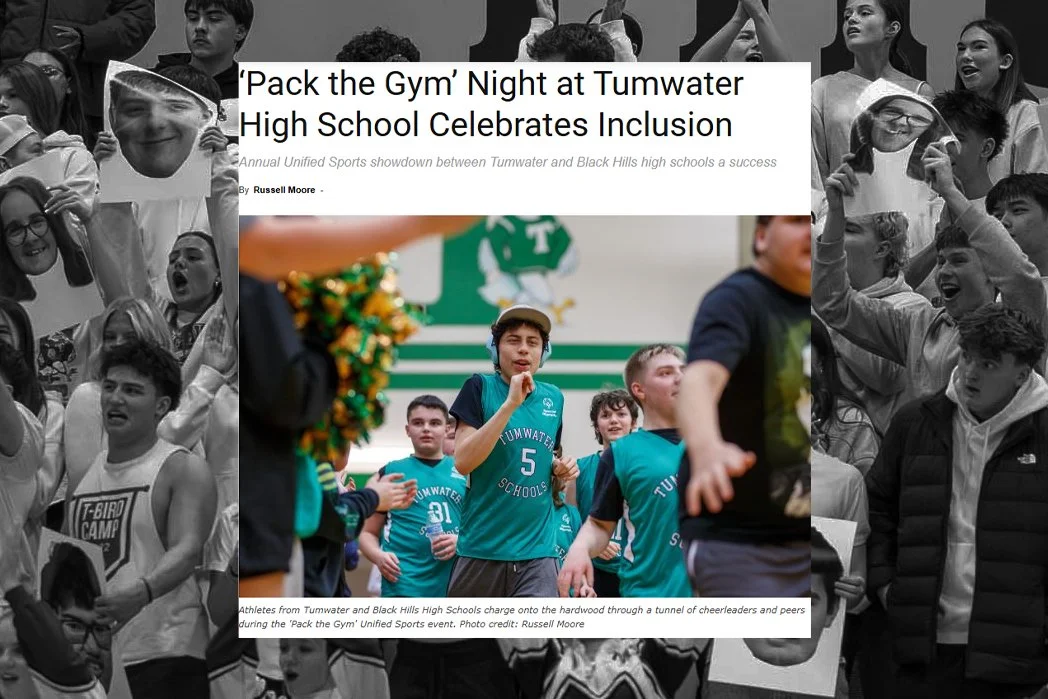 Tumwater High School Unified Basketball: Covering Pack the Gym Night