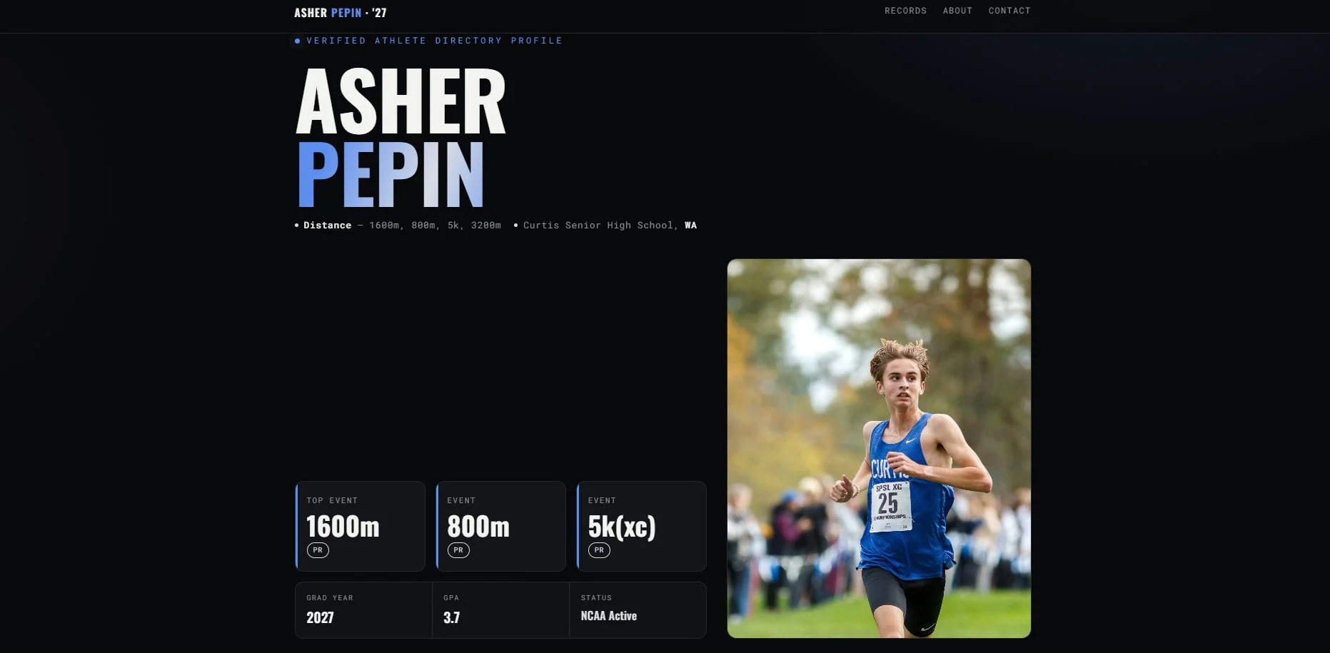 Spotlight: Asher Pepin’s Breakout Junior Year &amp; Verified Recruiting Profile