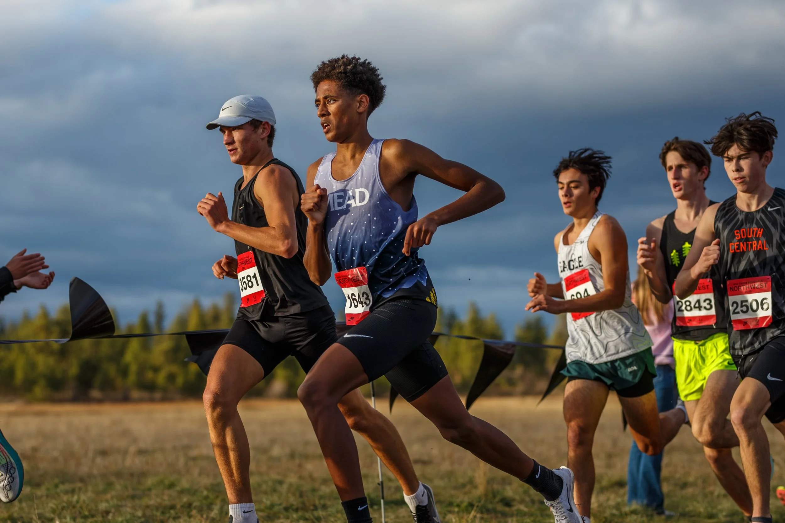 Mead cross country runner Stejer Franklin competing at the NXR Northwest regional meet.