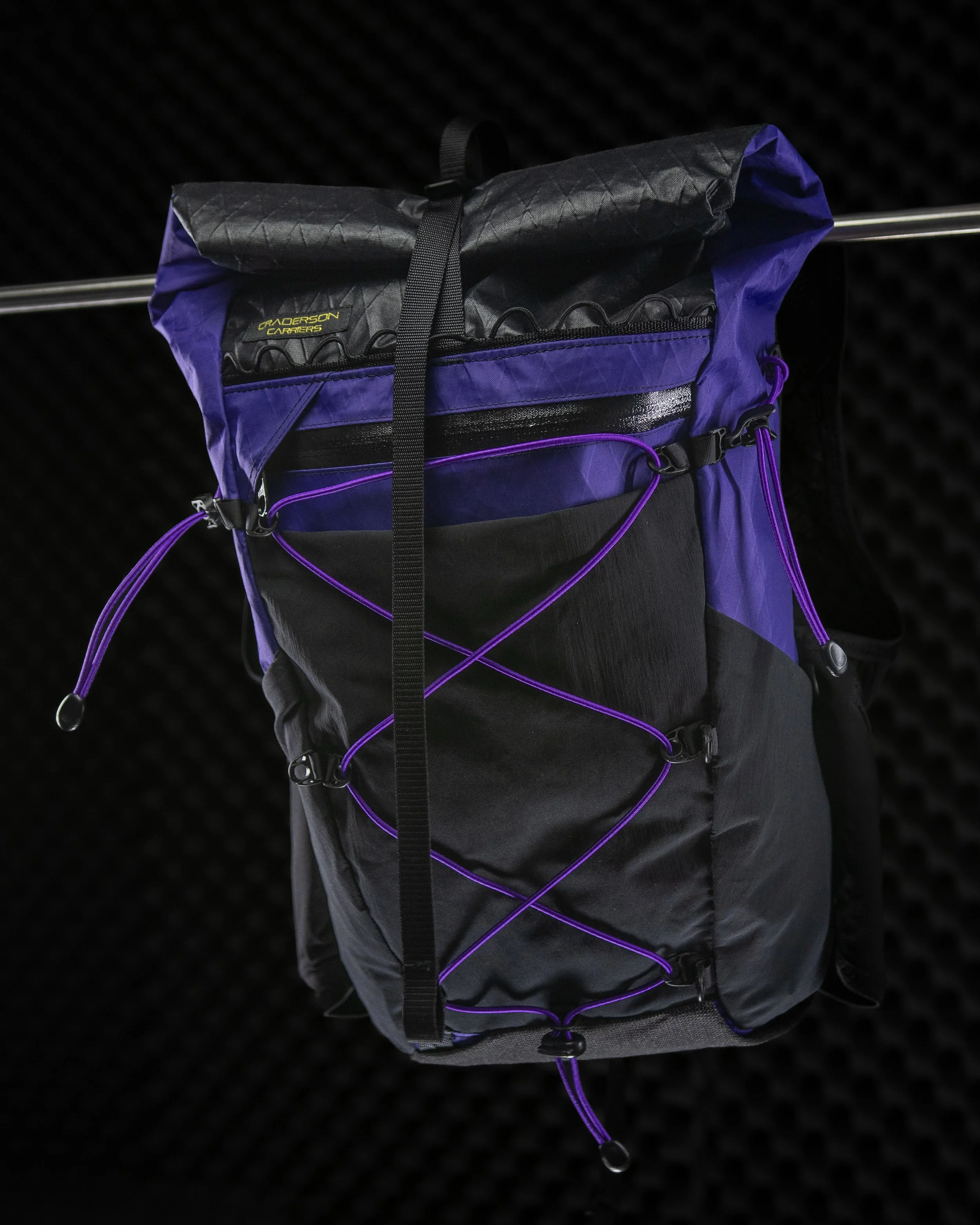 Craderson Carriers Running Vest Backpack Run Commute Purple and Black