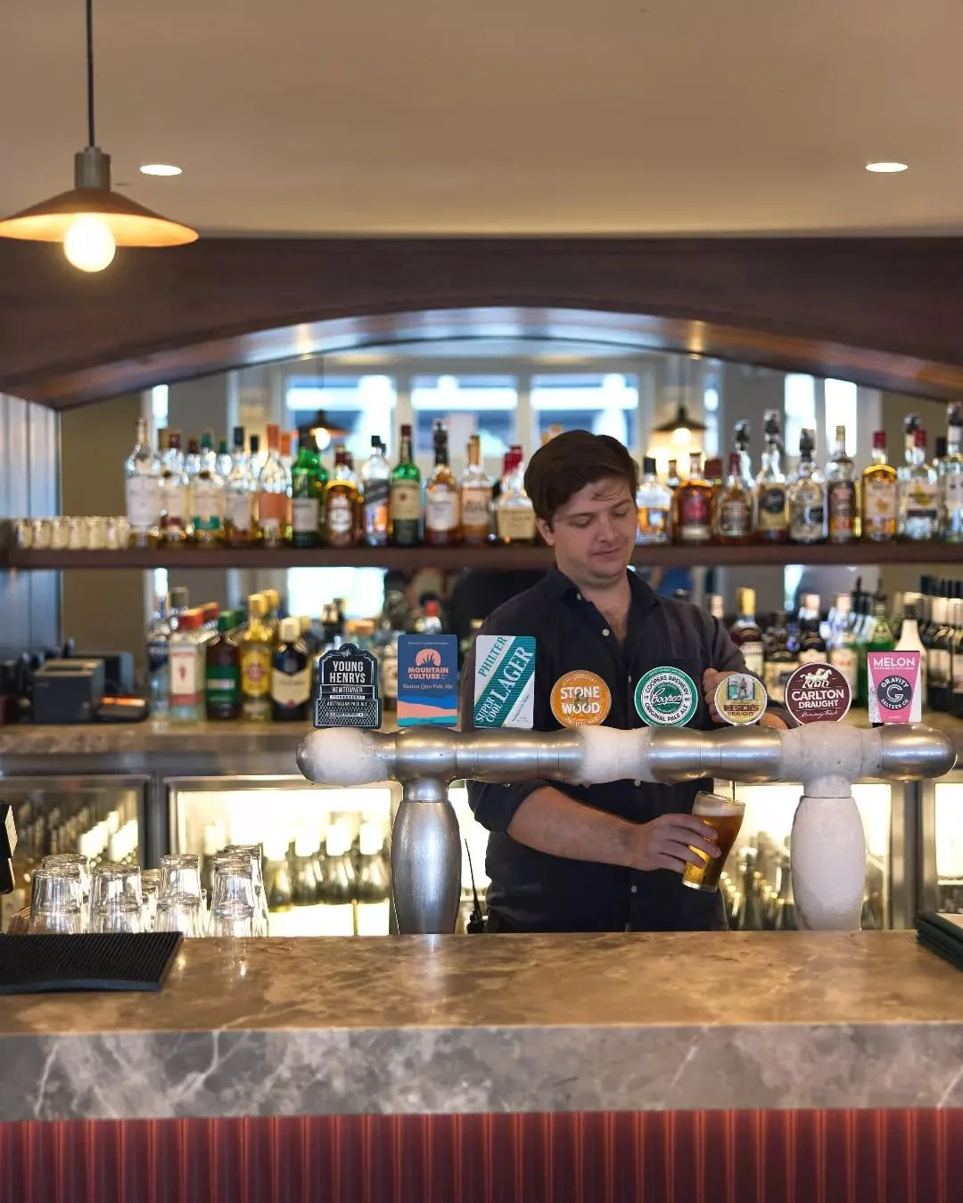 Long day? We&rsquo;ve got the cure: Happy Hour $7 selected tap beers and house wines from 5pm to 7pm, Monday to Friday. 🍷🍺
 
📍 Public Bar &amp; Beer Garden, and Suriya Thai