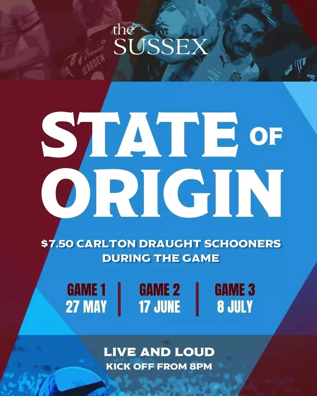 What's your game plan for game 1 State of Origin @nswblues vs @qldmaroons Wednesday 27 May? Here's ours:

🍻 $7.50 Carlton Draught schooners during the game
🍔 $20 burgers from 5.30pm
📺 Live and loud in the Public Bar &amp; Beer Garden