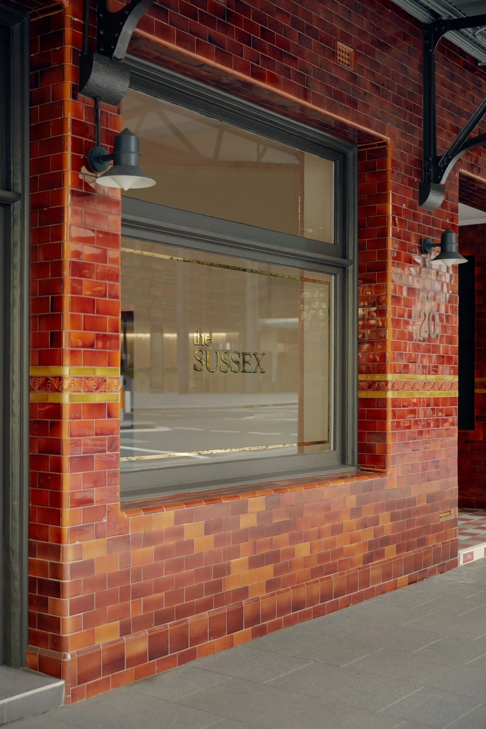 The Sussex logo window decal