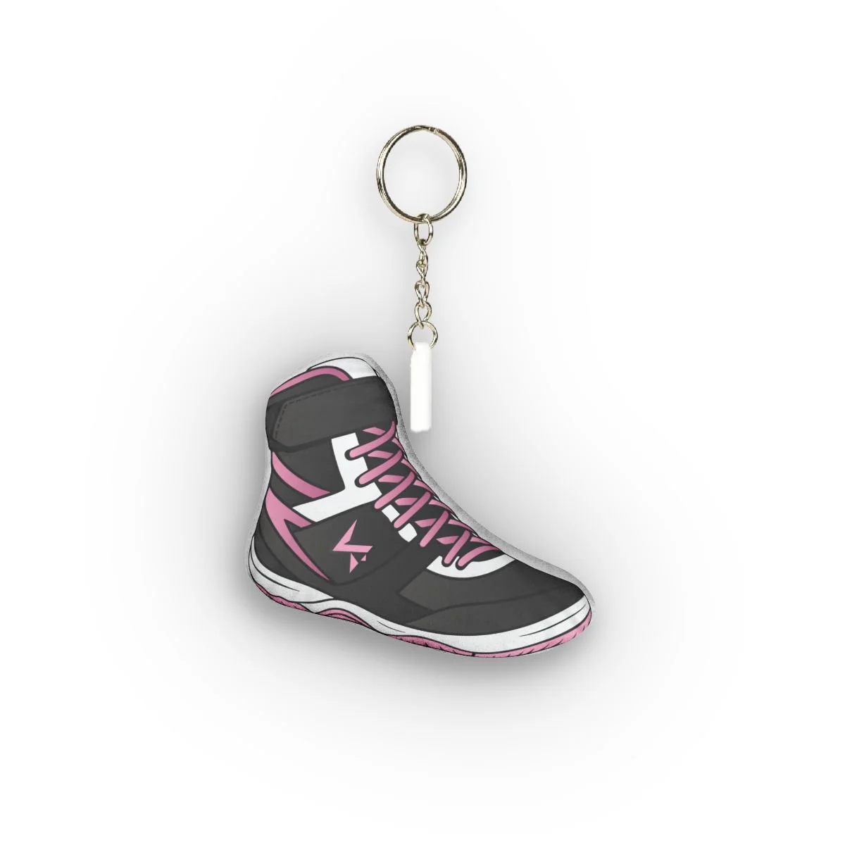 Black/Pink Shoe Plush Keychain