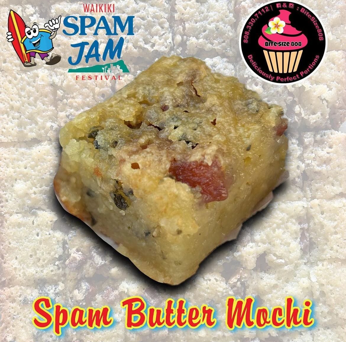 SPAM Butter Mochi at @bitesize808! Find this and many other sweet creations on Saturday.