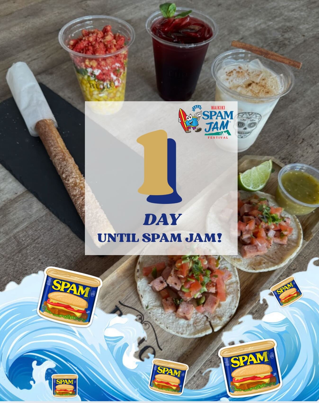 Waikīkī SPAM JAM hits the streets TOMORROW and we&rsquo;re ready to eat, vibe, and celebrate all things SPAM&reg; in the heart of Waikīkī!

 ✨ Food vendors
 🎶 Live entertainment
 🛍️ Local retailers
 📍 Entry on Kalākaua Ave from 4&ndash;10 PM

Grab