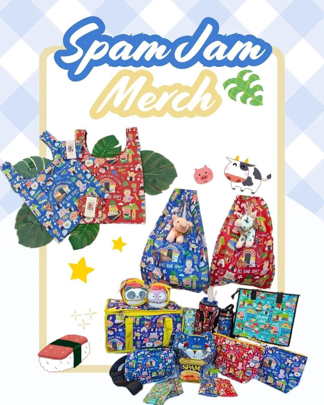 Look out for our Waikiki SPAM JAM POPUP updates!
We will be posting more info soon 👀✨

Follow us for more fun updates and some ono Spam Jam photos! 

#waikiki #merch #waikikispamjam #spamjam
