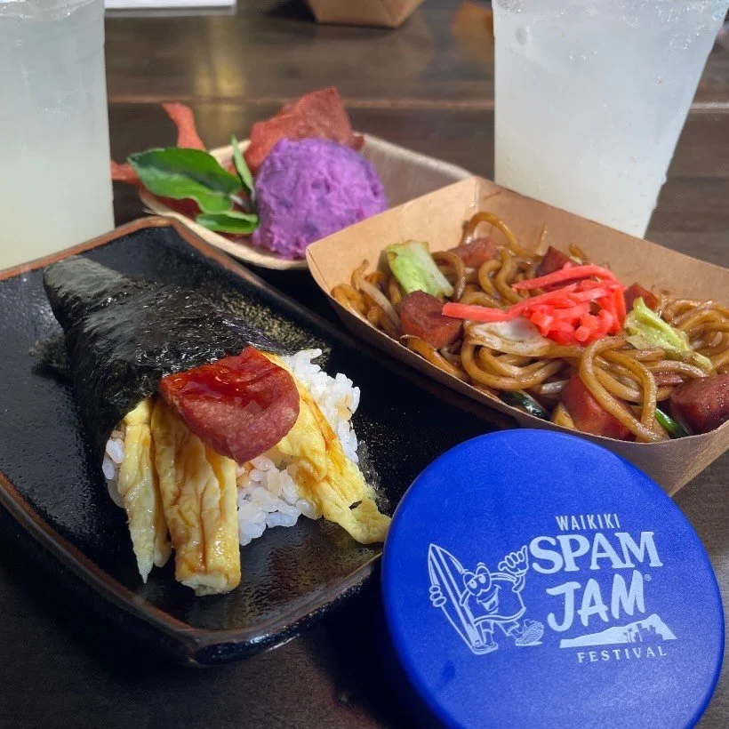 @waikikishokudo is a new restaurant this year and will be offering Japanese dishes with SPAM. Our recommendation is the Potato Salad with Dried SPAM Chips!