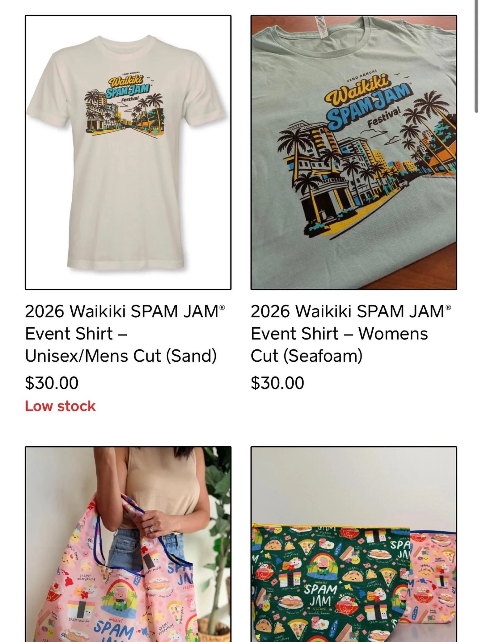 MORE T-SHIRTS ADDED! 👕✨ We&rsquo;ve just restocked some of your favorites and added even more options to the mix. Grab your Waikiki SPAM JAM&reg; gear before it&rsquo;s gone again! 🤙🏻🥫 Check out the full collection and grab yours now! 🌈✨ 

https