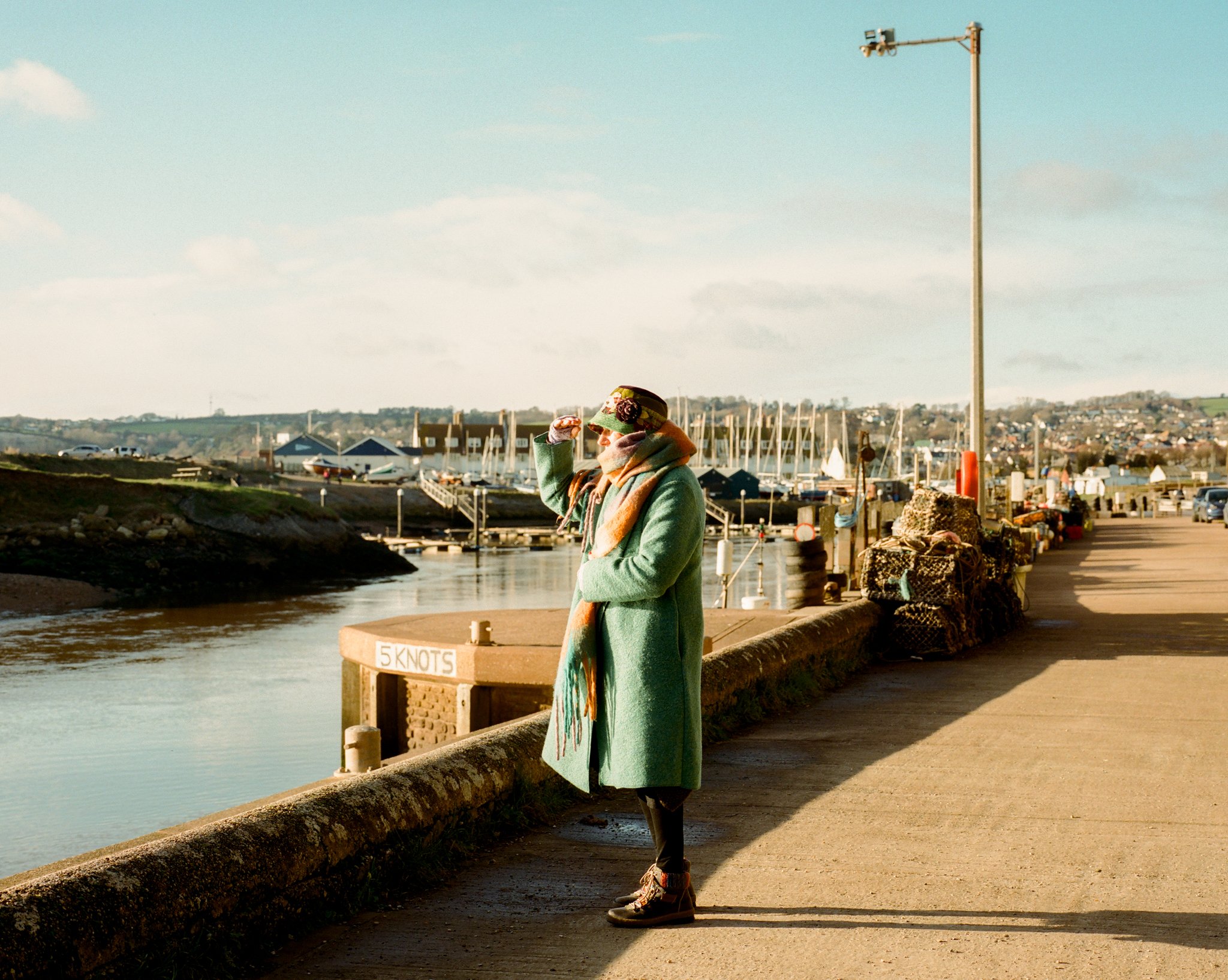 Hilary at the harbour