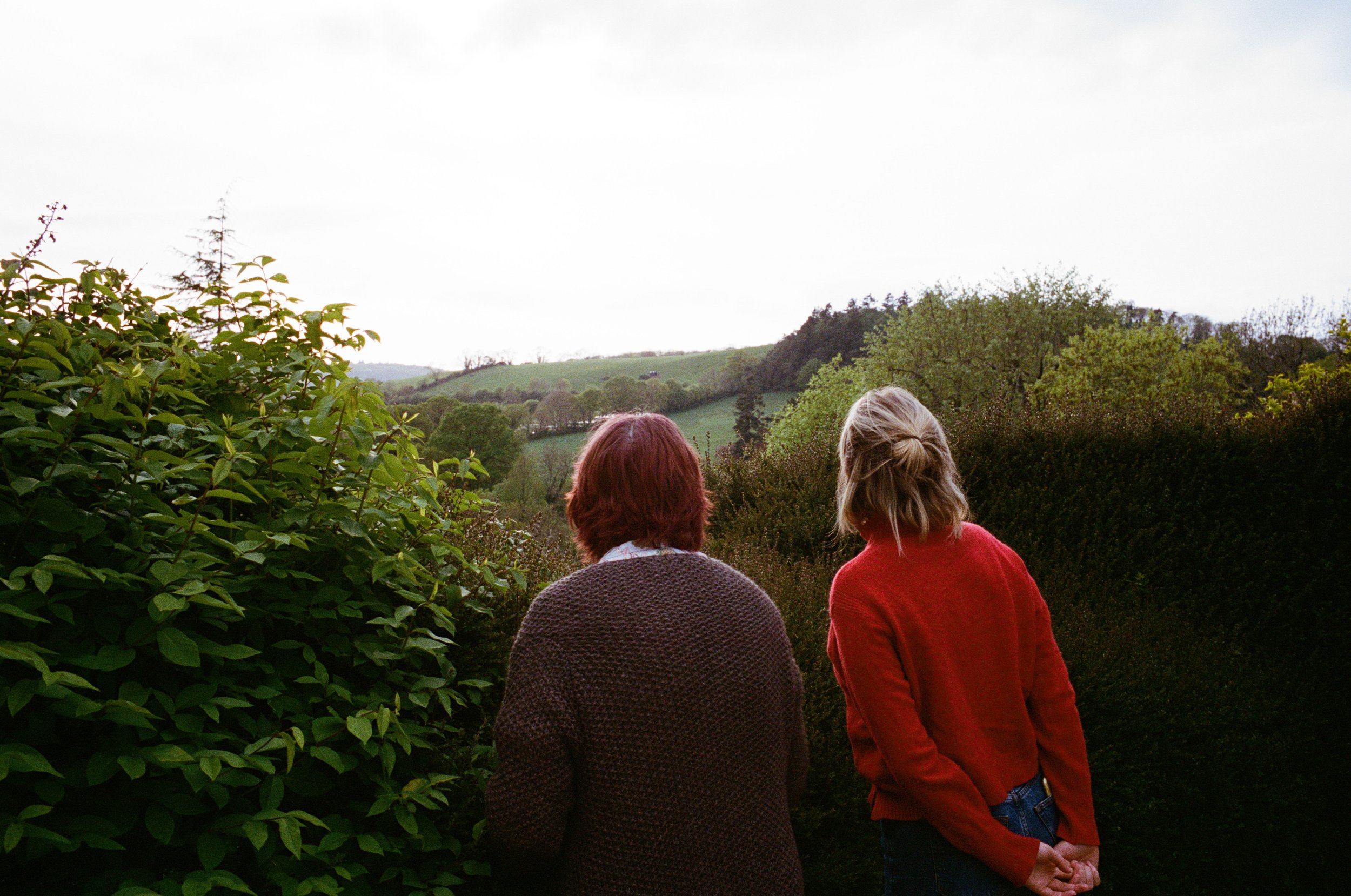 Hilary and Lott admiring the view at Rainbow