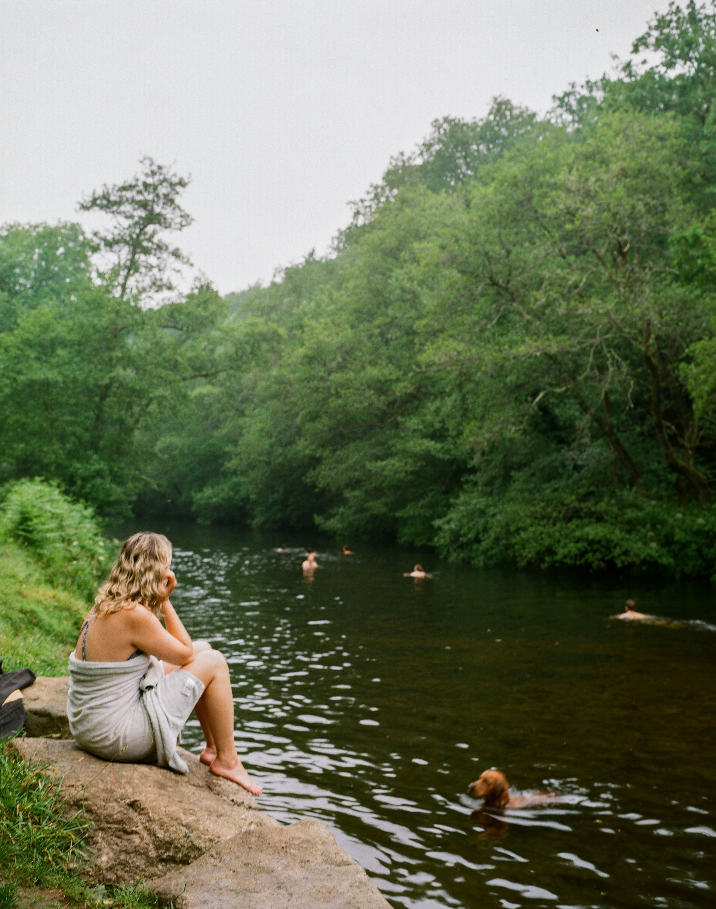 Swimming at Fingle Bridge