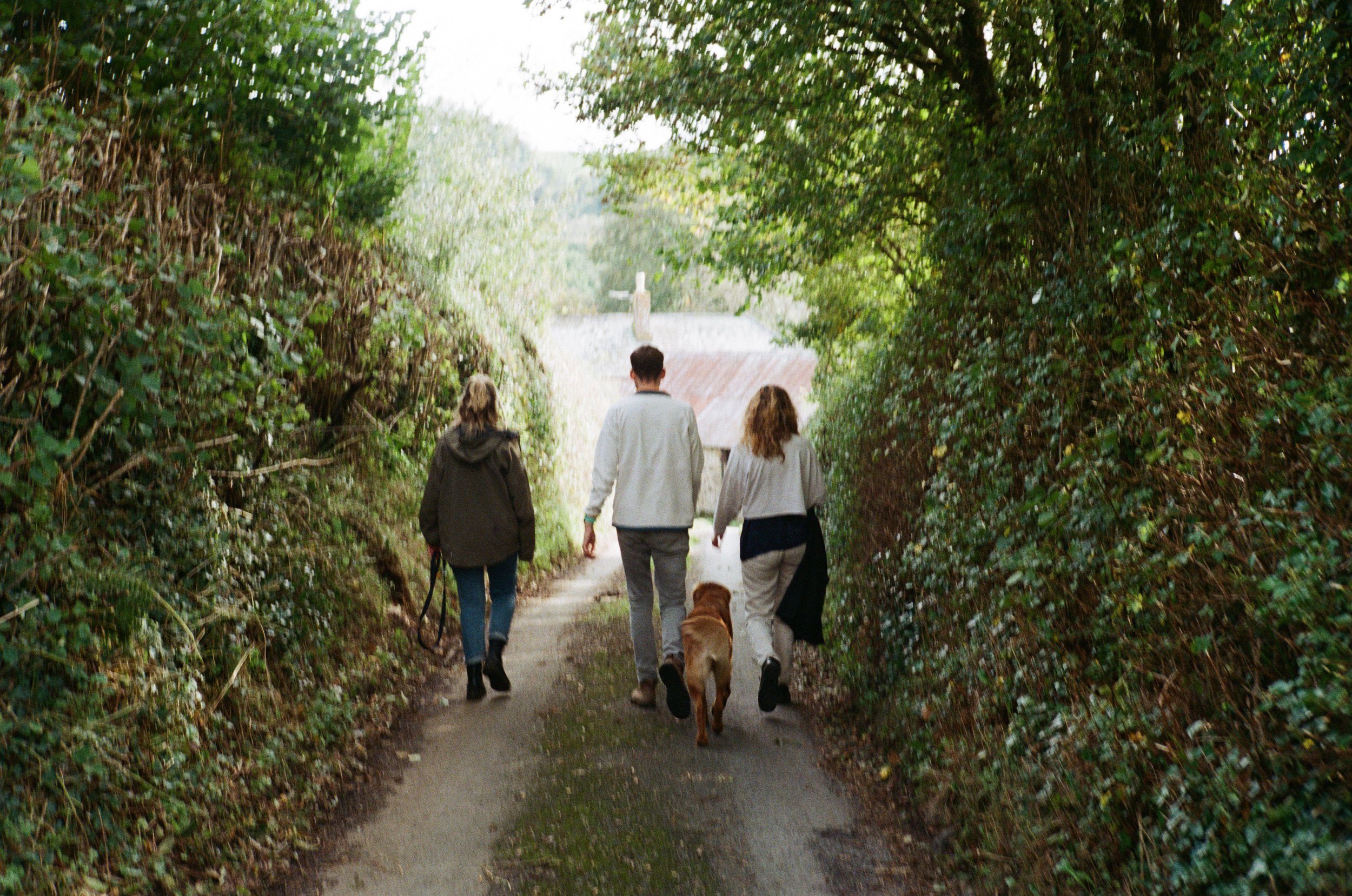George and Kat walking in Devon