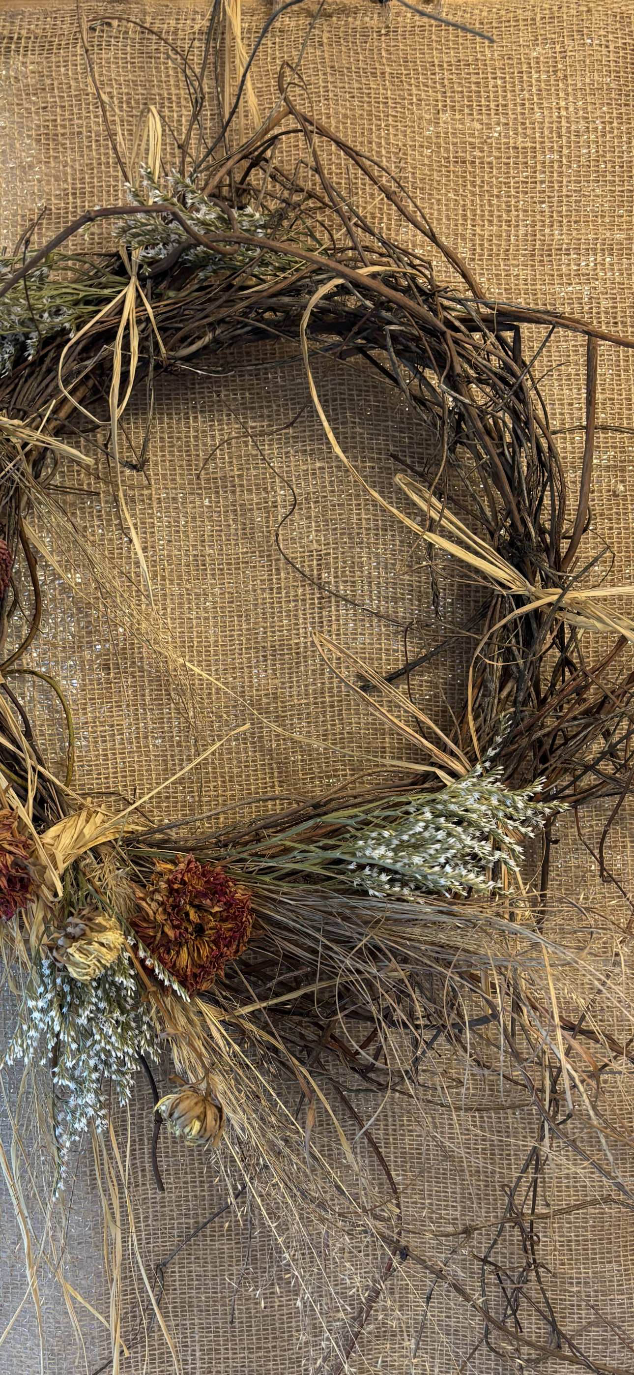 Wild and Whispy Dried Wreath
