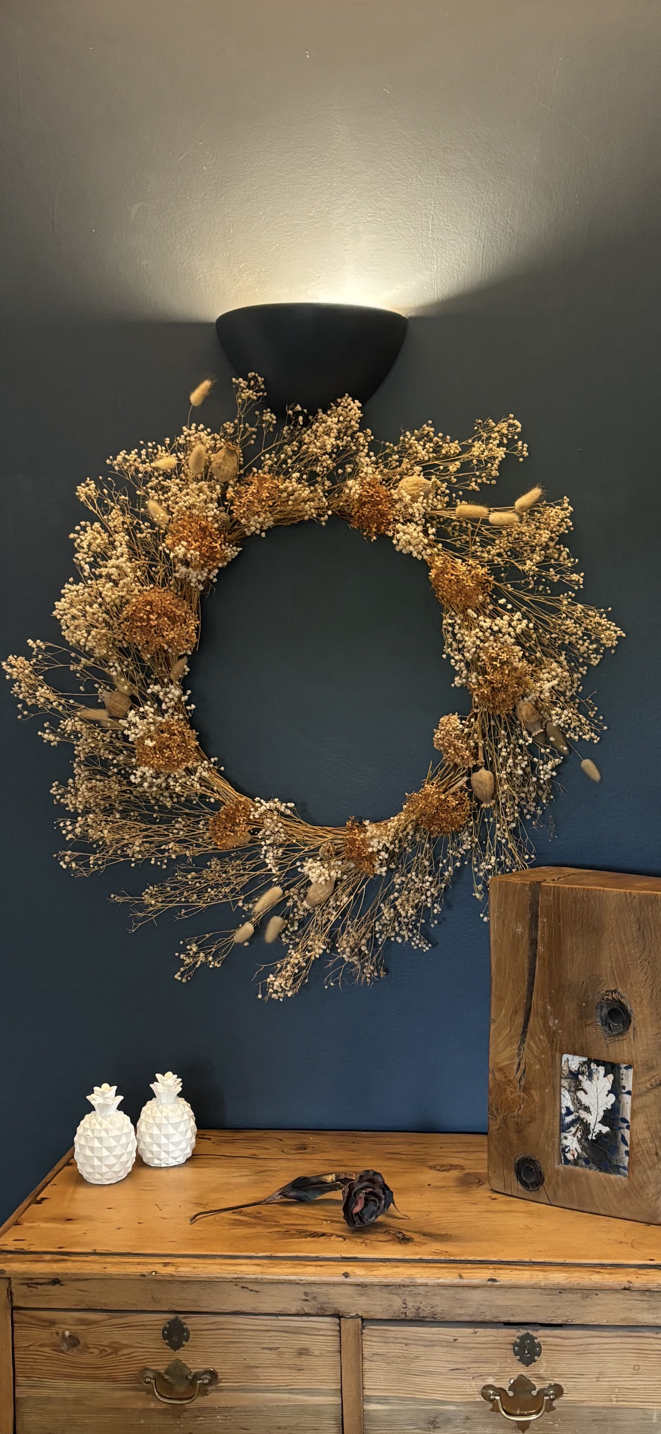 Large Muted Tones Dried Wreath