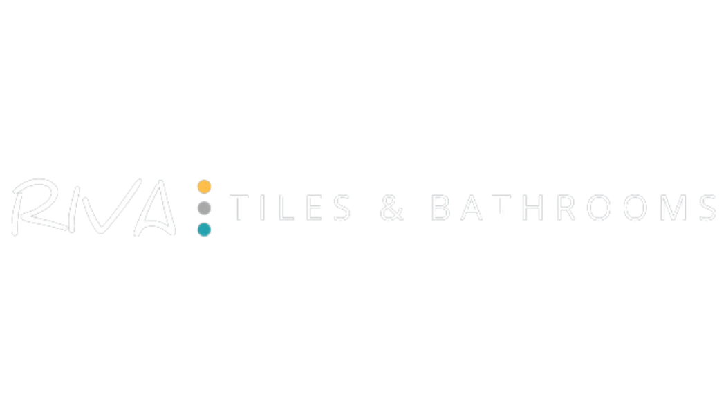 RIVA Appliances & Bathrooms logo with stylized text and colorful dots.