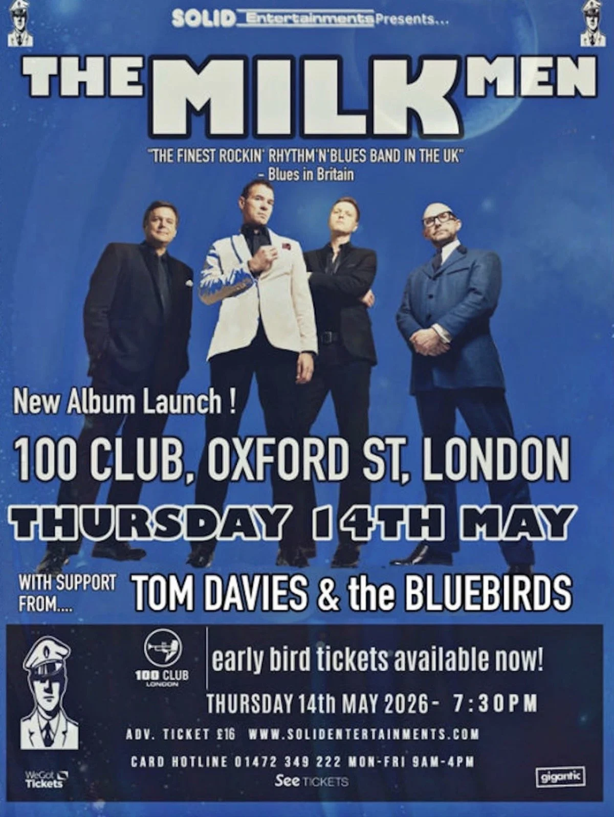 The 100 Club (support) The Milkmen