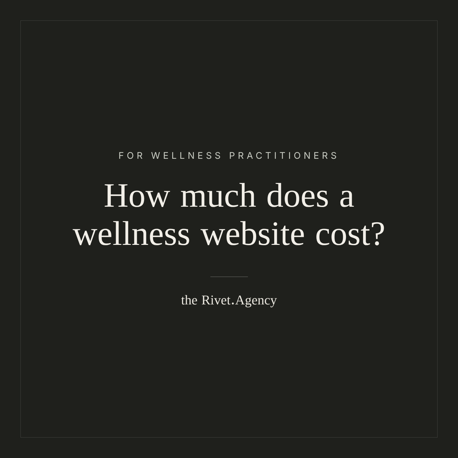 How Much Does a Website Cost for a Wellness Practitioner in 2026?