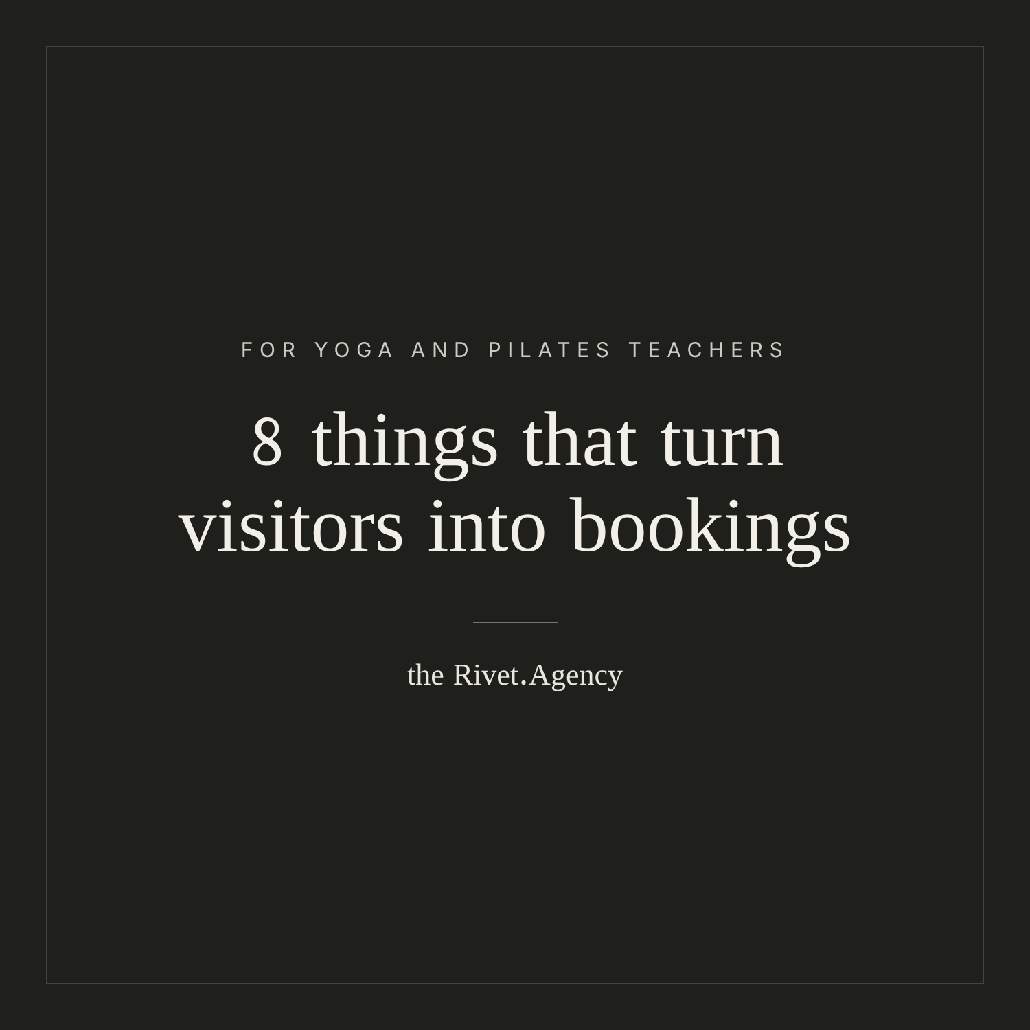 Yoga and Pilates Teacher Websites: 8 Things That Turn Visitors into Bookings