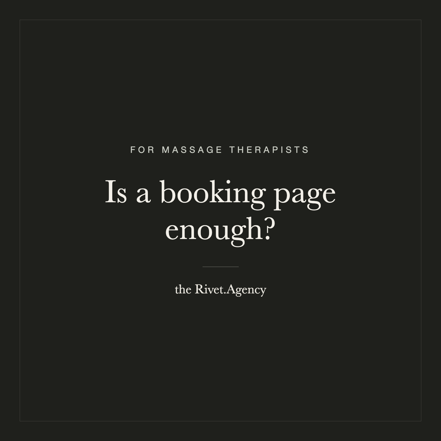 Is a MassageBook or Vagaro Page Enough, or Do You Need a Website?