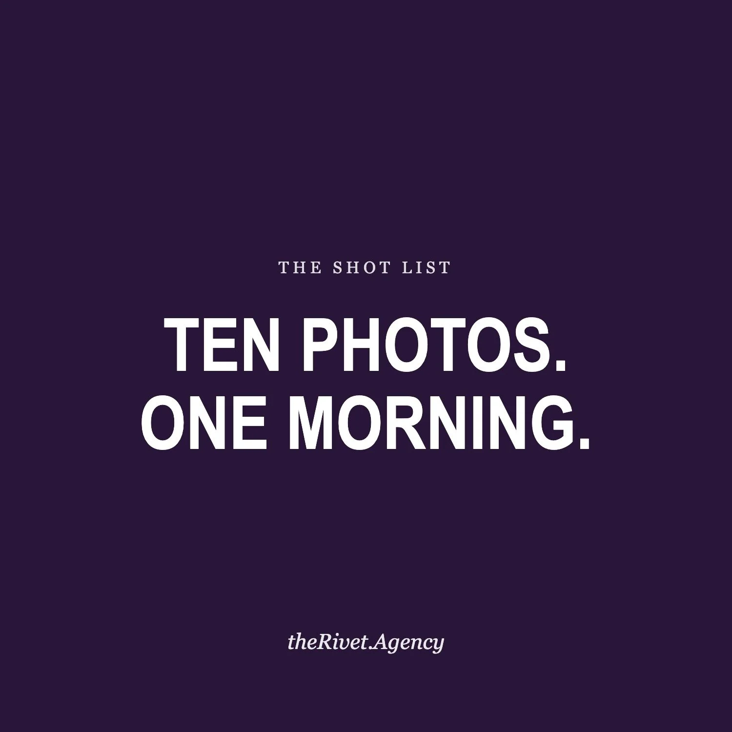 Website Photos for Small Studios: A Shot List