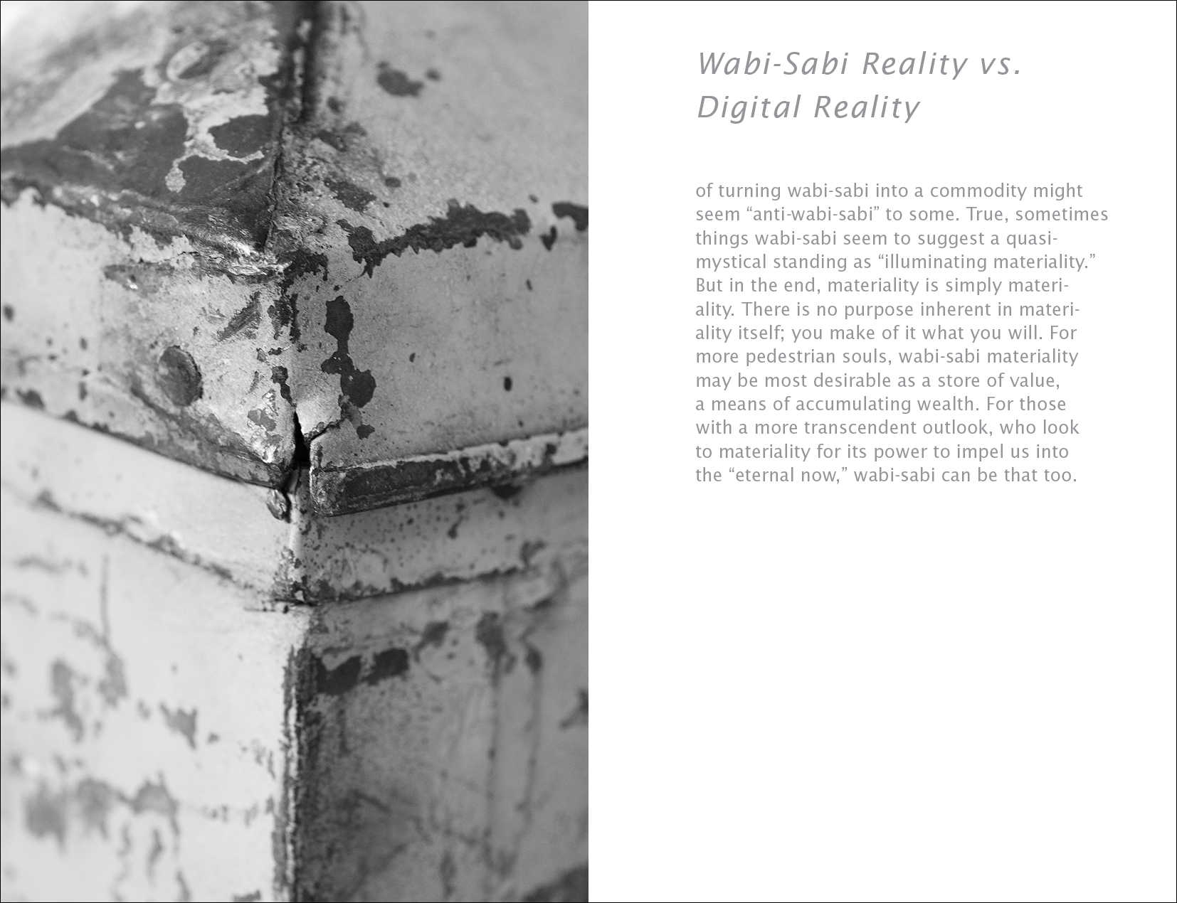 Wabi-Sabi: Further Thoughts — Leonard Koren