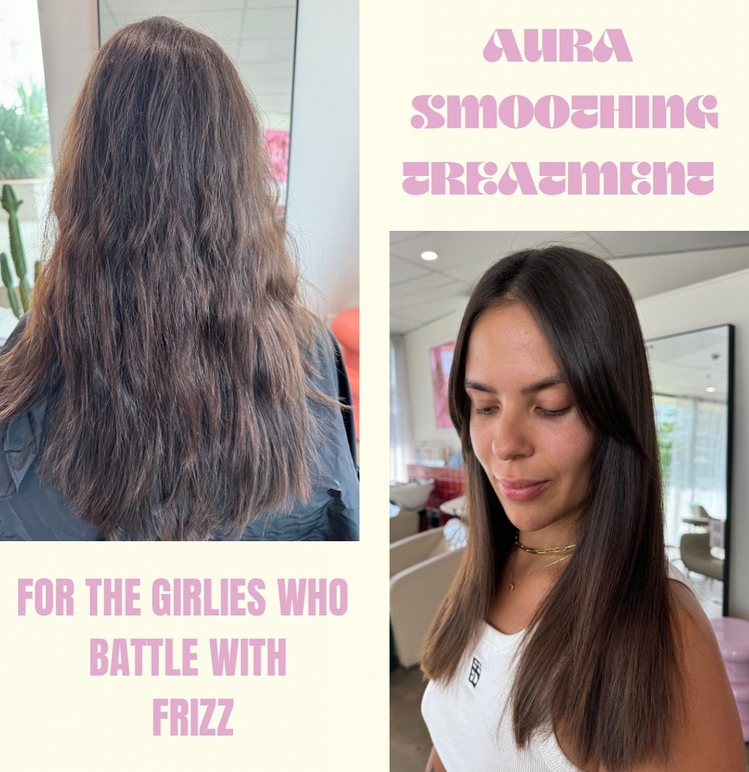 ITS SMOOTHING SEASON 🧚🏻

The aura smoothing treatment is the GO TO treatment for all the girlies that struggle with frizzy, unruly hair 😮&zwj;💨 as we head into the warmer, humid months, now is the best time to get this treatment!!! the results on