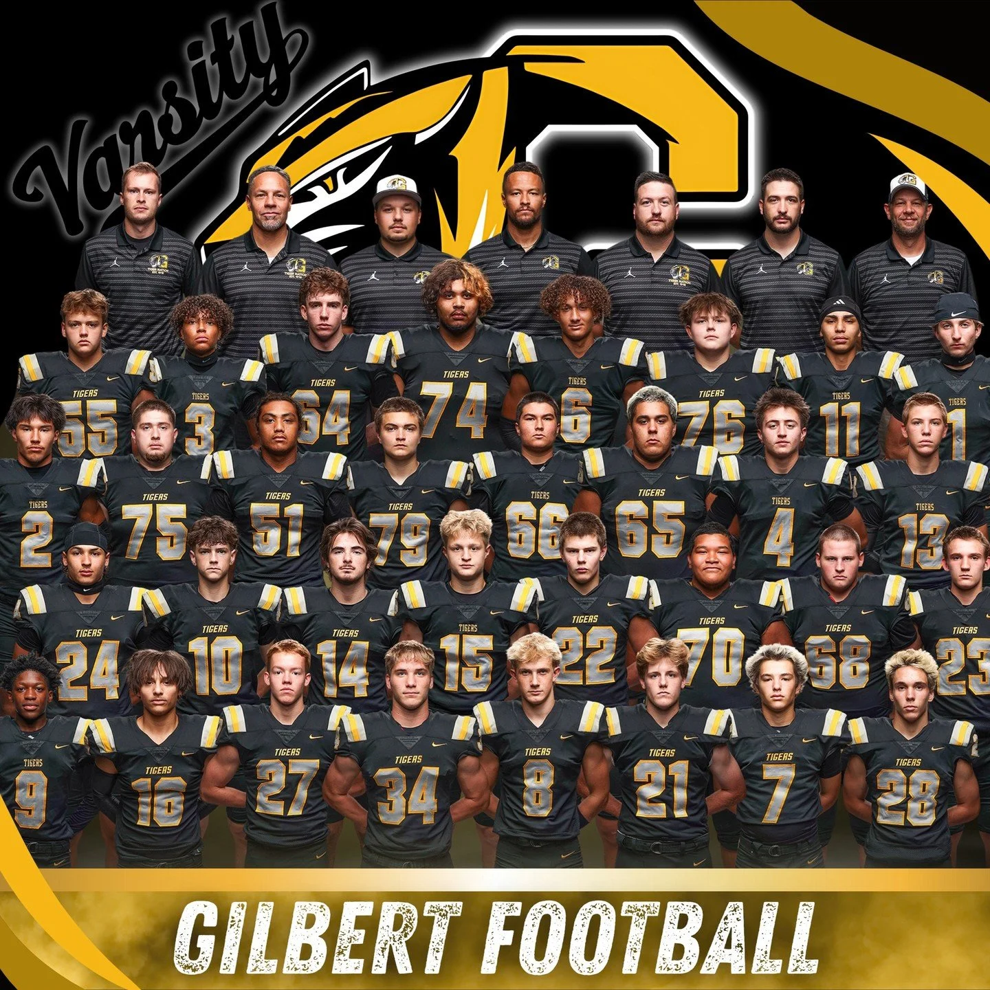Event Alert: The Tigers are ready to kick off the season under the lights. Don’t miss Gilbert Tigers vs McClintock Chargers in the Varsity Football season opener.
Friday, September 5 | 7:00 PM | Gilbert High School
Tickets: $8 General Admissi