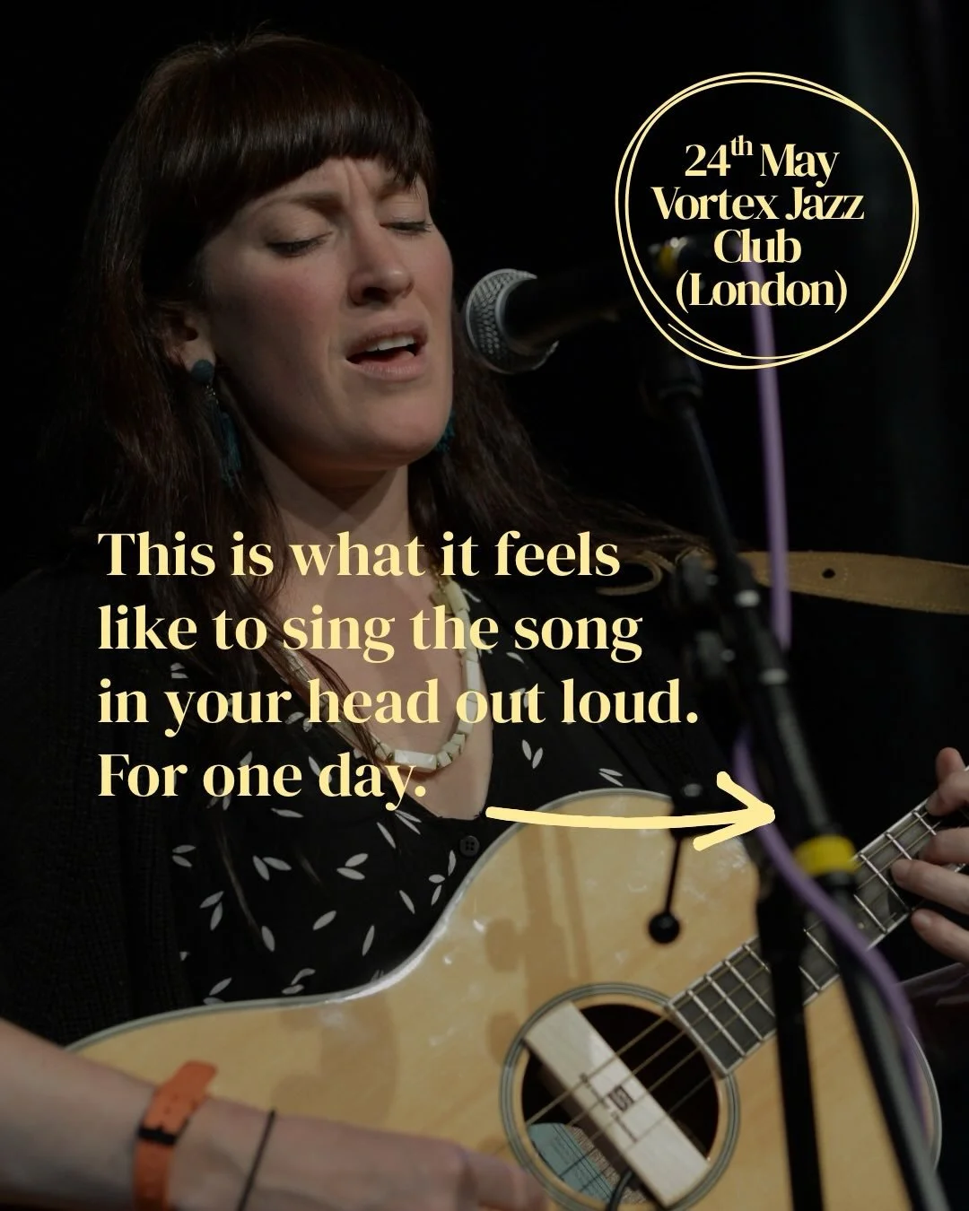 🌱On Sunday 24th May - My Bring Your Song to Life a workshop is HAPPENING at @vortexjazzclub 🎉

DM me VORTEX if this sounds like your kind of day :) 

#singersongwriter #bringyoursongtolife #songwritingworkshop #livethedream #singthesong