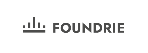 Logo with a bar chart icon and the word 'Foundrie' in bold letters.