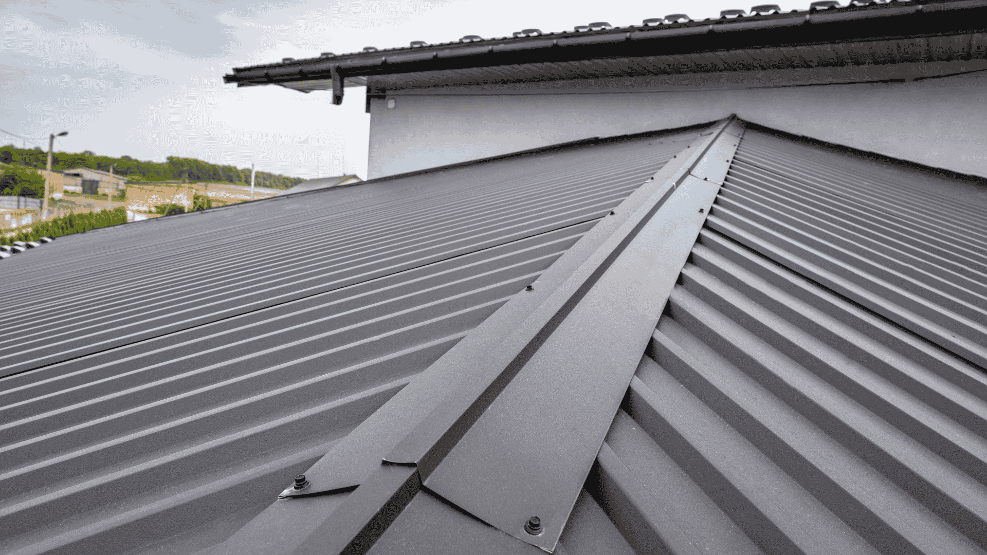 Sustainable solar energy system installed on a durable metal roof.