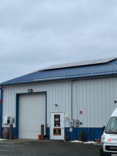 solar panels that Insight Energy solar installers installed for Shaolin Kung Fu Center of Hadley, MA Commercial Solar Installation