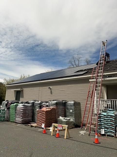 commercial solar panels installation on Carr Hardware in Western Mass