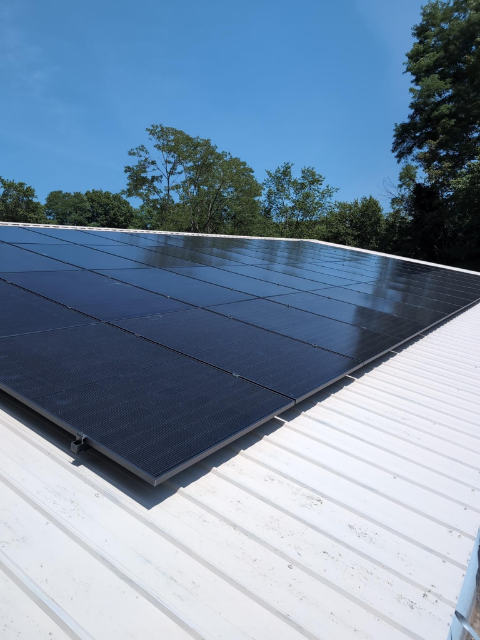 solar panels on business in Northampton MA