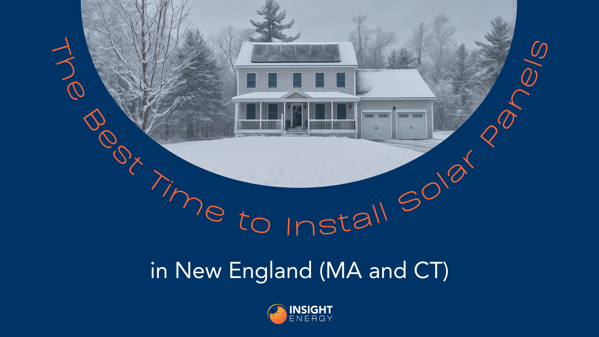 Title graphics that says 'the best time to install solar panels'