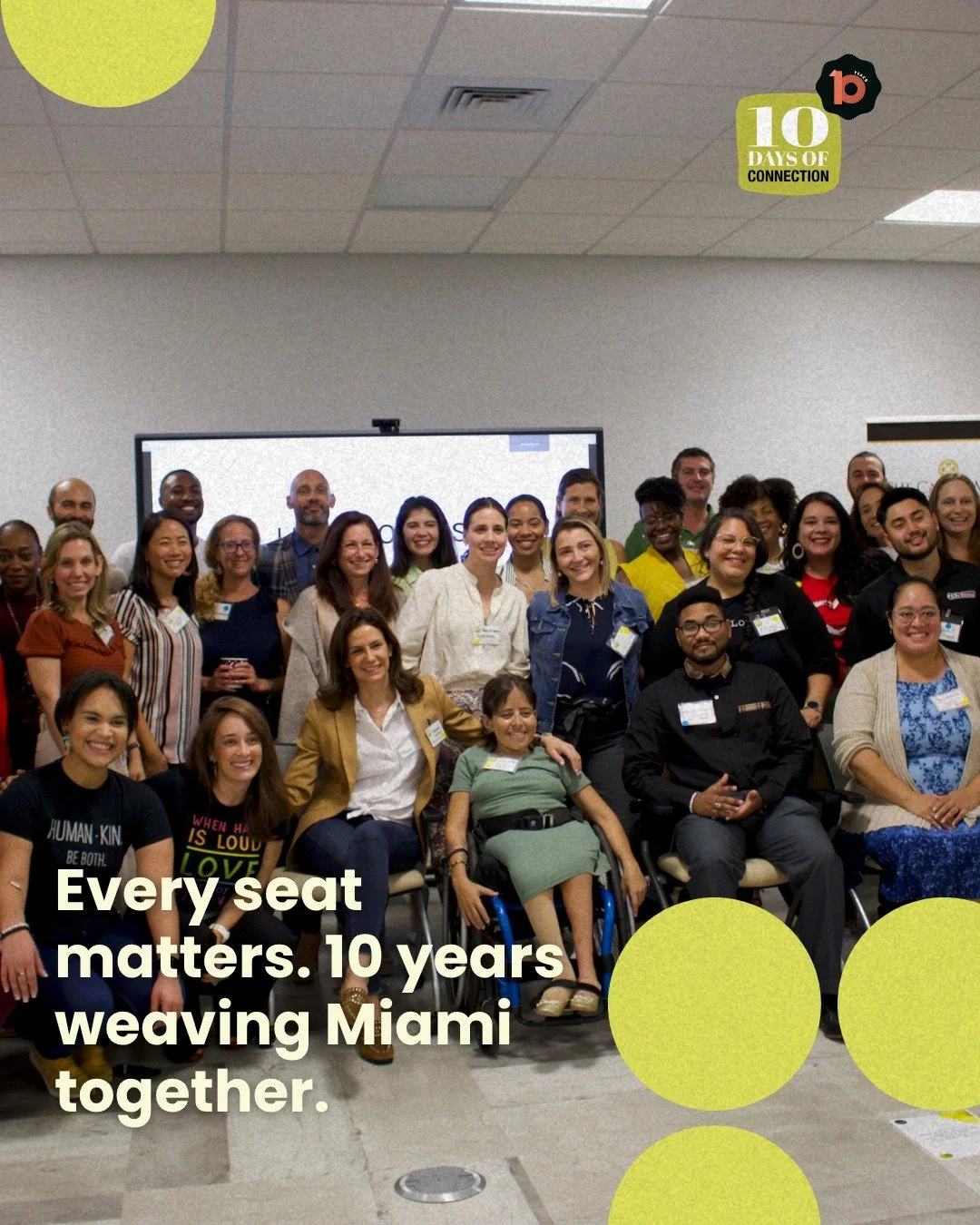 10 years ago, we asked a simple question: What if Miami showed up for itself?

And it did because of you! Every Host who pulled up a chair, opened a door, and said, "come in, you belong here!"

That's not programming, that's love and genuin