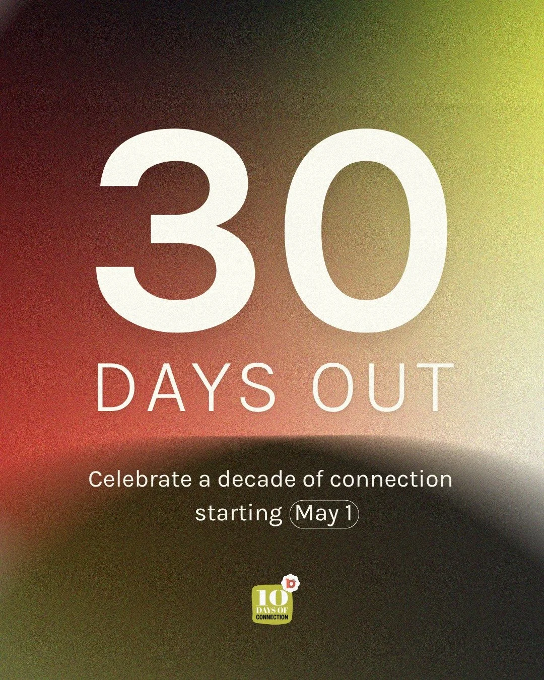 The countdown for the 10 Days of Connection 2026 has officially started!

Year 10 is almost here! Just 30 days until something beautiful begins again. Over the past decade, Miami has shown the world what happens when a community chooses connection ov