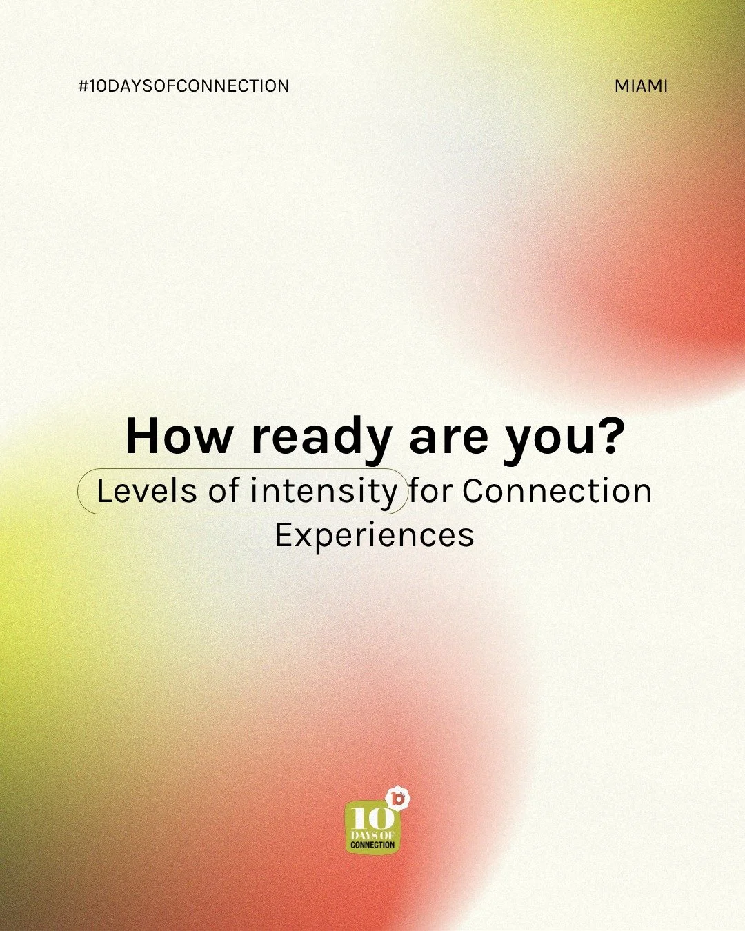 Not sure where to start? That's okay.

Connection Experiences come in different levels, pick the one that matches what you are ready for right now.

☀️ Light: Observe and learn

🔥 Medium: Go deeper, listen and share

⚡ Intense: Get uncomfortable (in