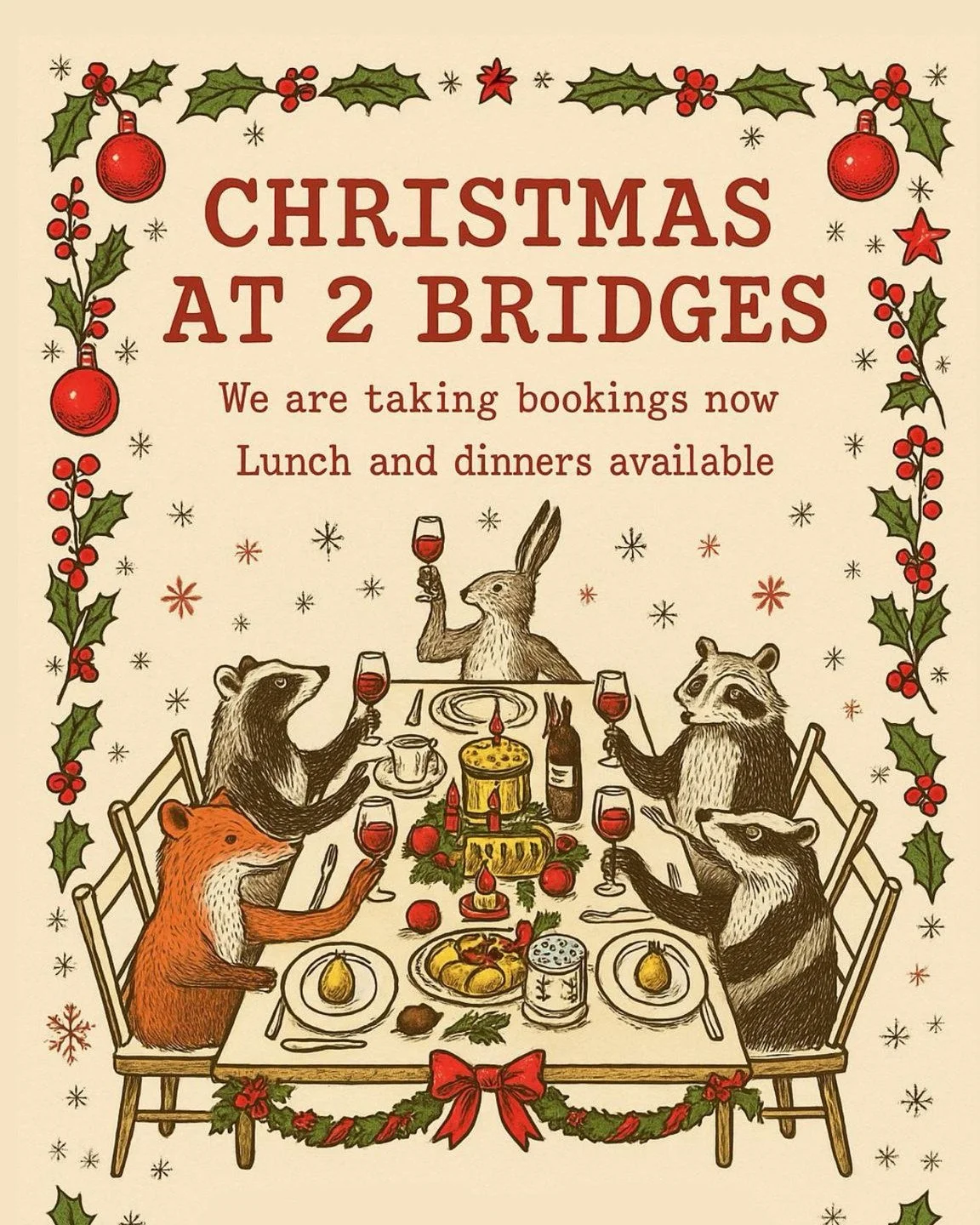 -𝗖𝗵𝗿𝗶𝘀𝘁𝗺𝗮𝘀 𝗮𝘁 𝟮 𝗕𝗿𝗶𝗱𝗴𝗲𝘀 &ndash; 𝗣𝗮𝗿𝘁𝘆 𝗦𝗲𝗮𝘀𝗼𝗻 𝟮𝟬𝟮𝟱-

It&rsquo;s the most wonderful time of the year&hellip; and we&rsquo;re ready to celebrate with you! 
Our Christmas Party Season starts in November &ndash; giving yo