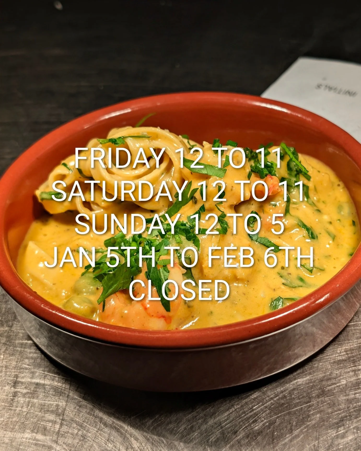 Our last weekend before we close for January is upon us! 

We will be here all weekend, but temporarily closing our doors at 5pm on Sunday. We've had a blast this year, and would like to thank each and every one of our customers for the laughs and sm